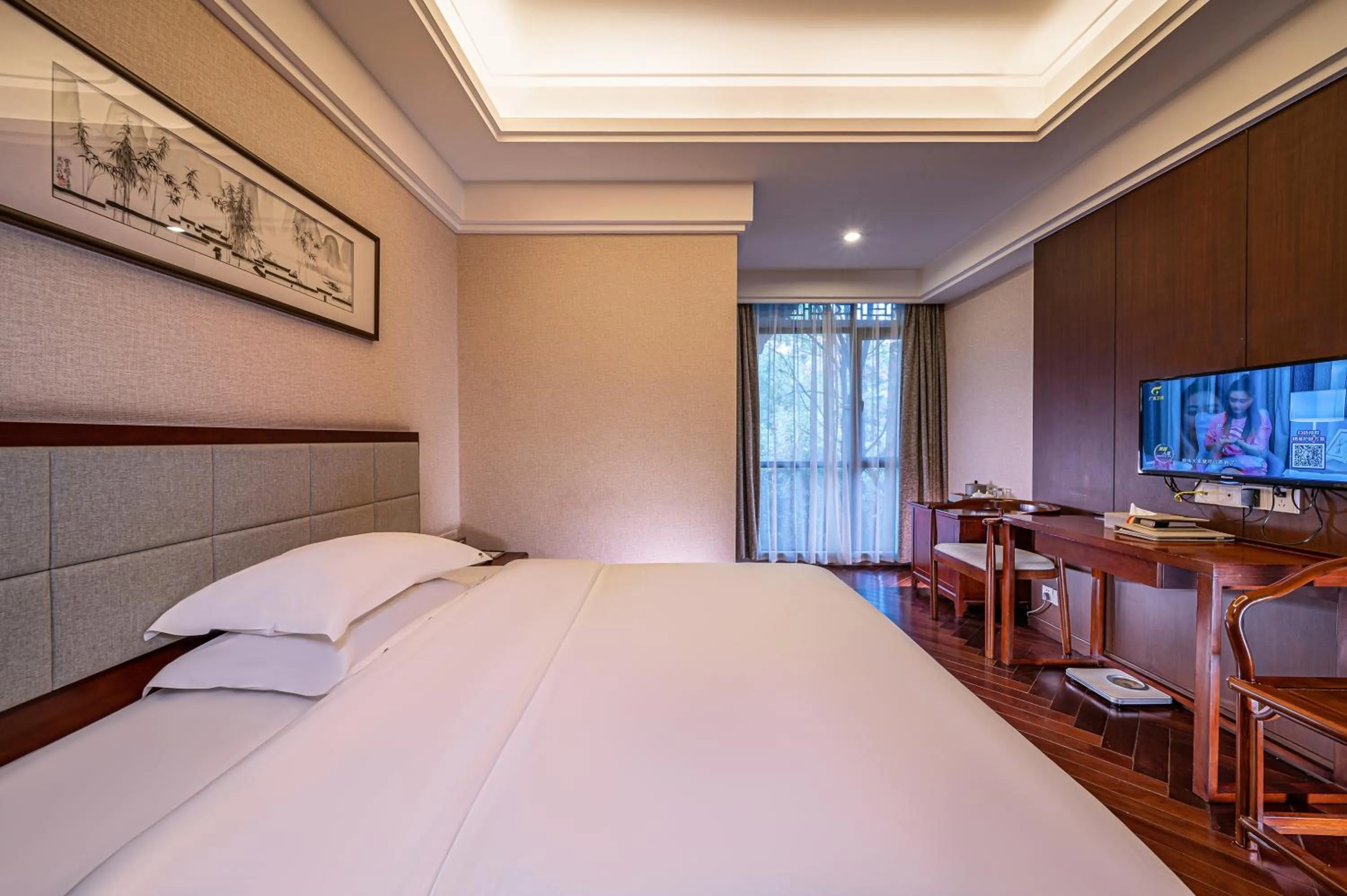 Bed in Guilin Zizhou Panorama Resort