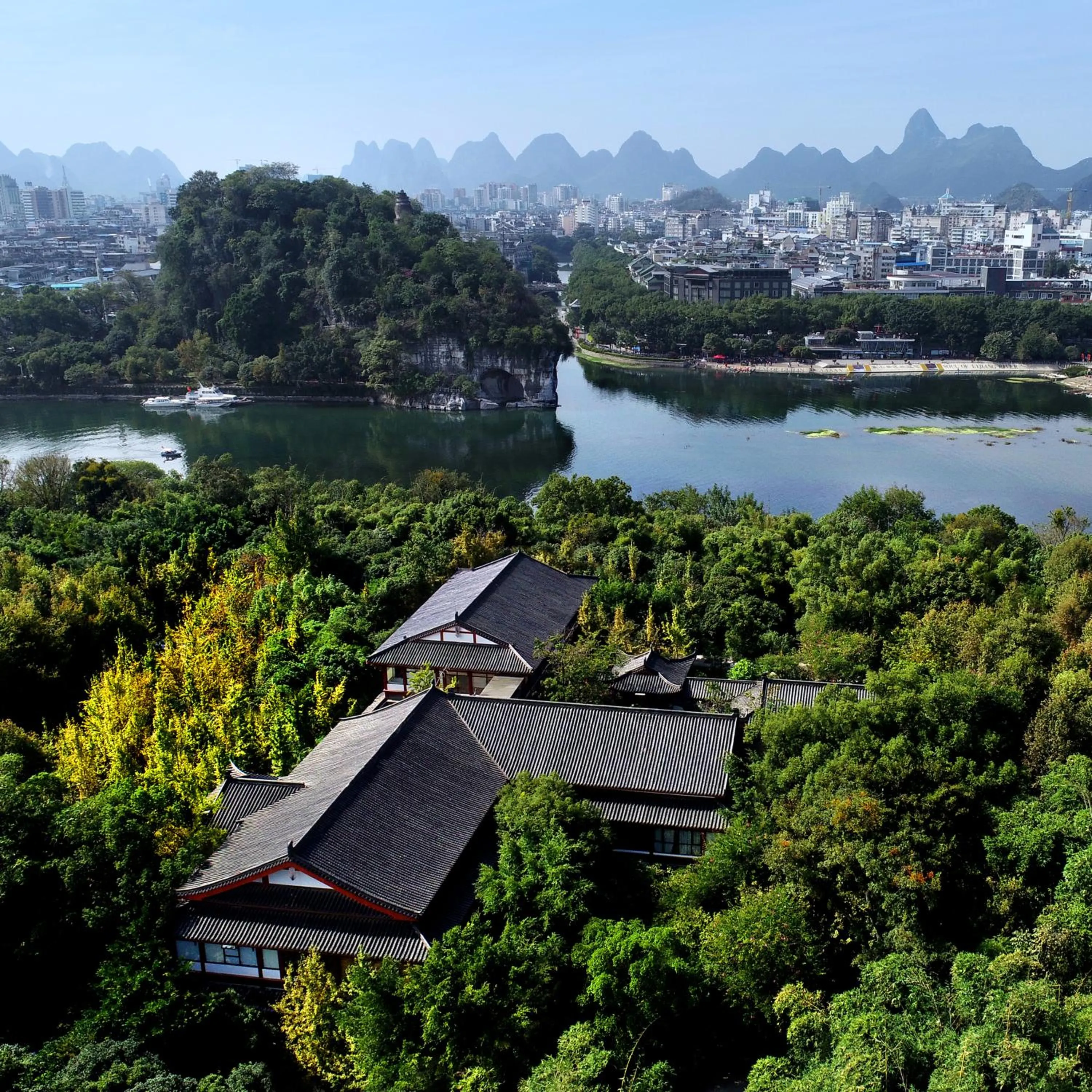 Bird's eye view in Guilin Zizhou Panorama Resort