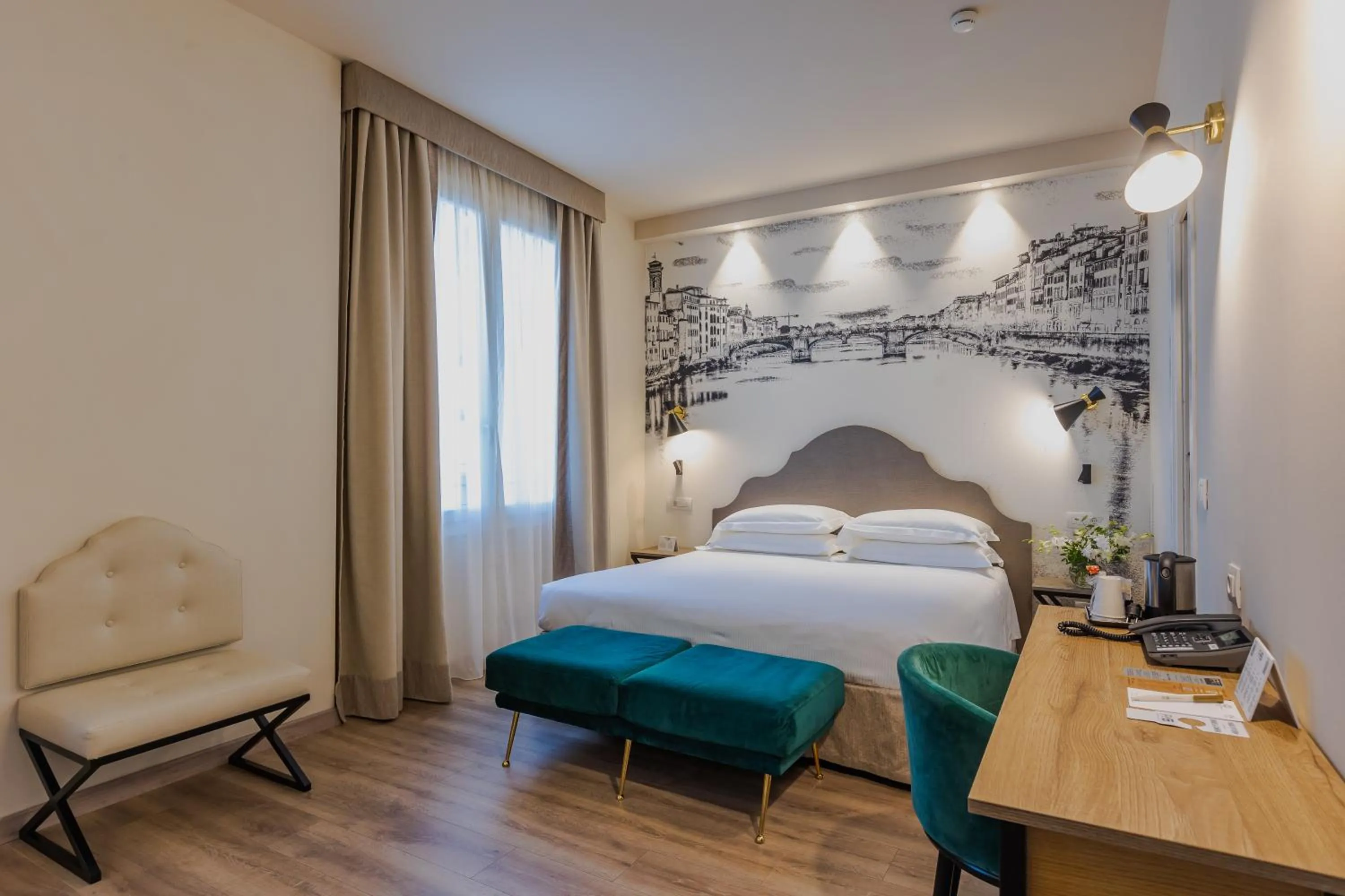 Bed in FH55 Grand Hotel Mediterraneo