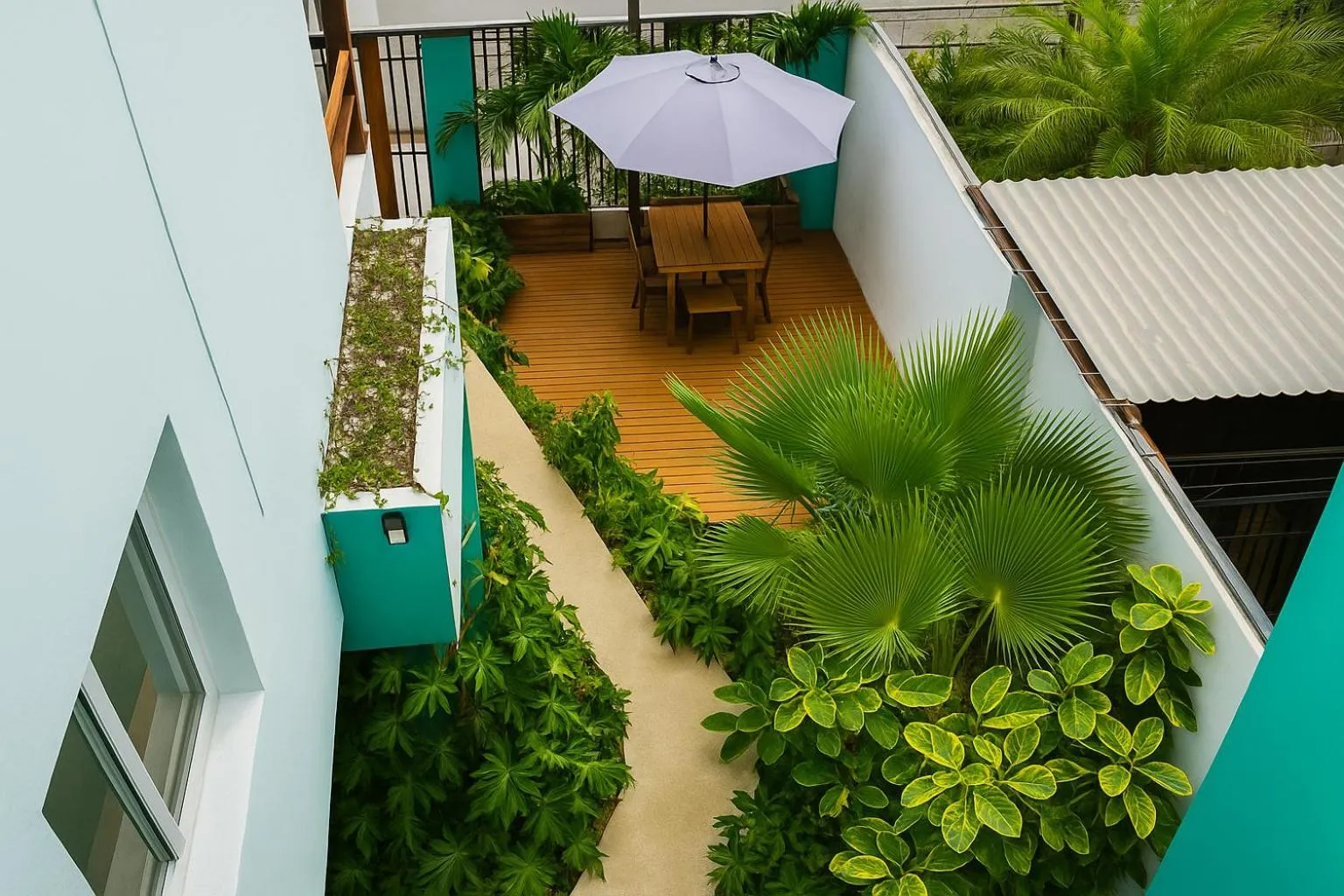 Garden view in Villa Sofia Boutique Hotel - Near Cancun Downtown - Free Cancellation