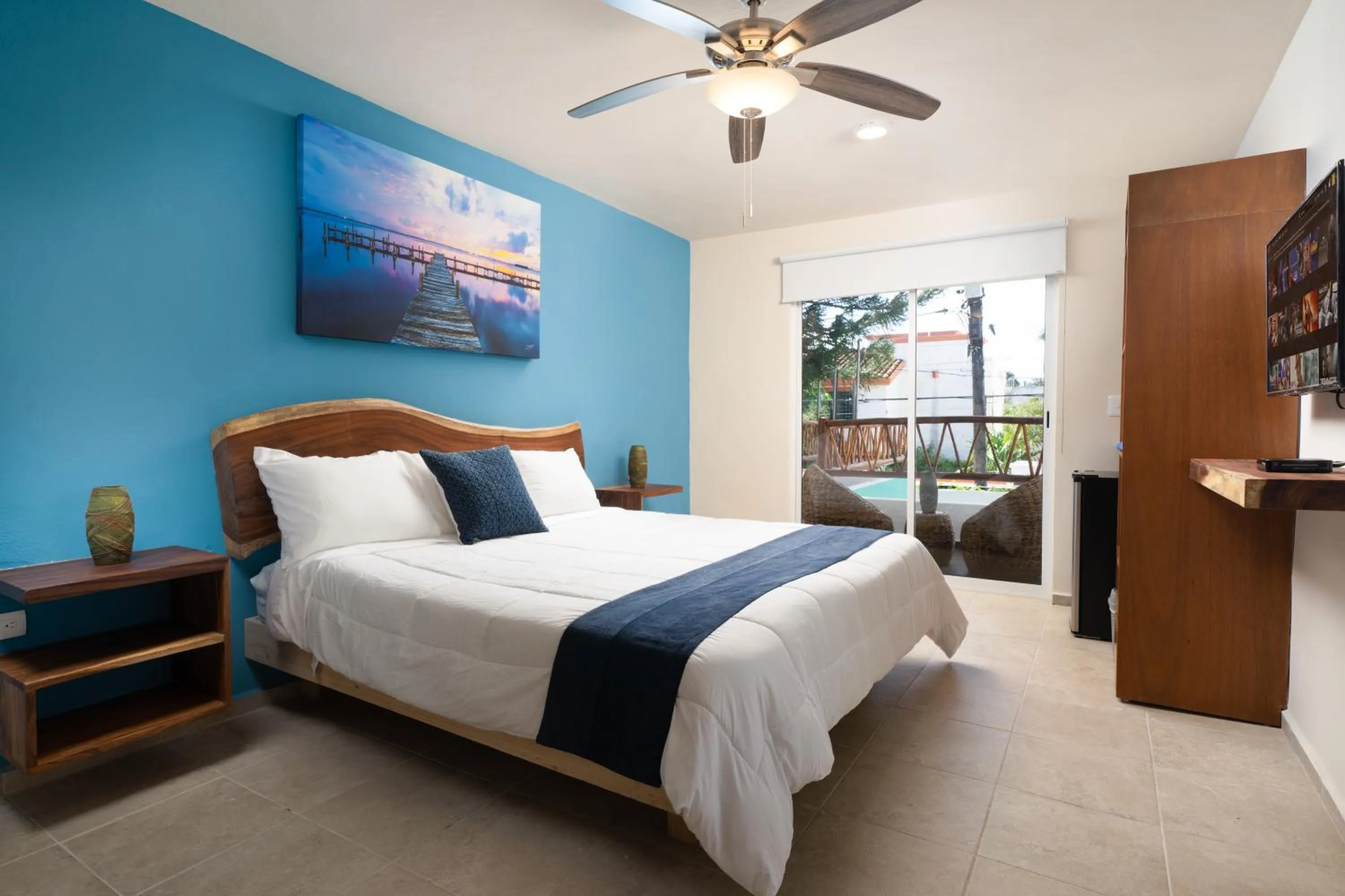 Photo of the whole room, Bed in Villa Sofia Boutique Hotel - Near Cancun Downtown - Free Cancellation