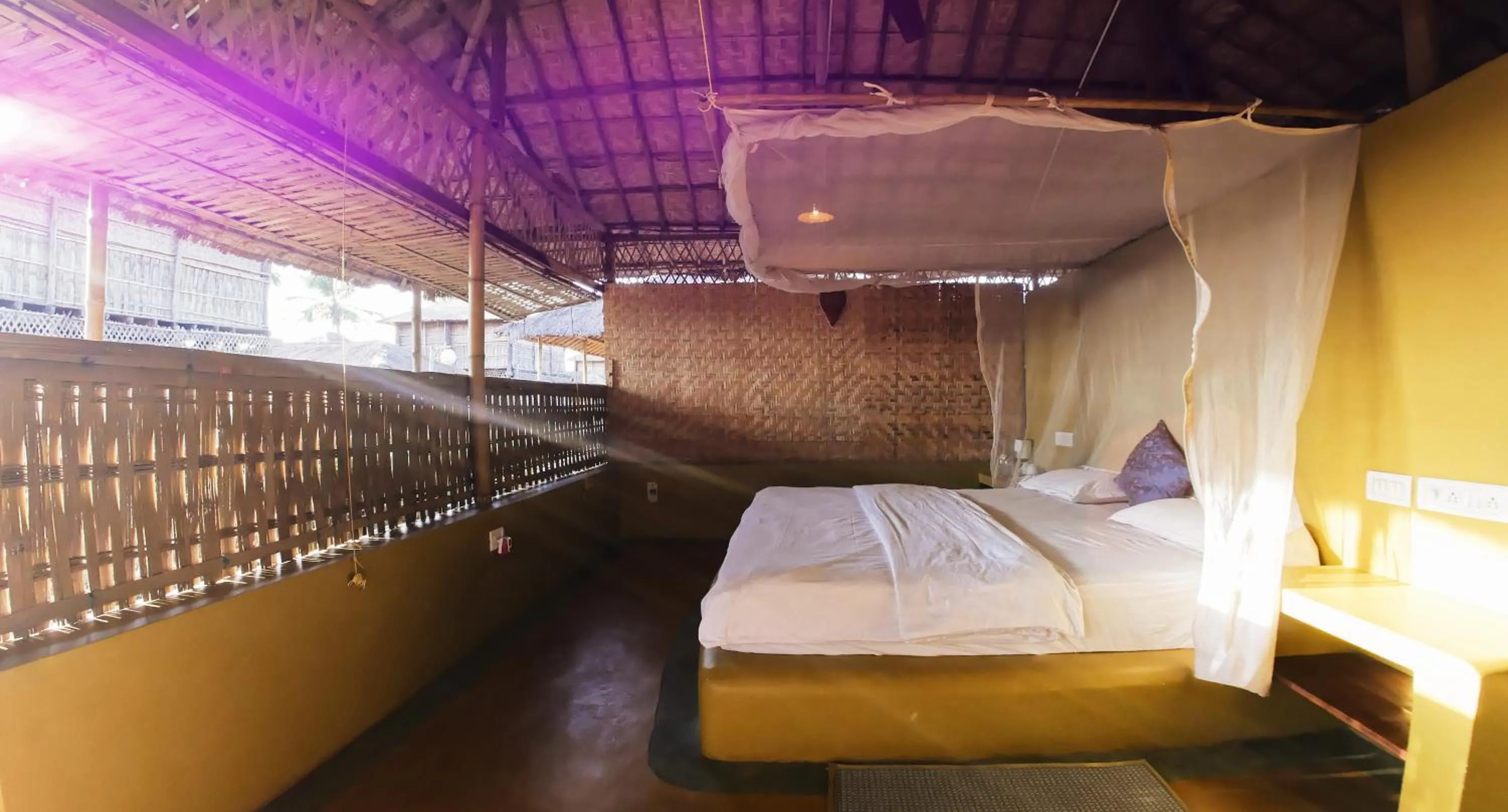 Living room, Bed in Beach Street Eco Resort - Mandrem