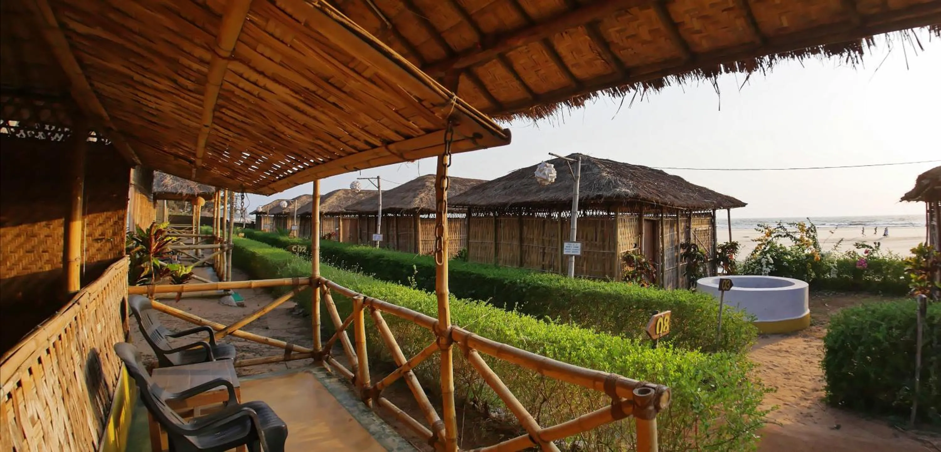 Patio in Beach Street Eco Resort - Mandrem