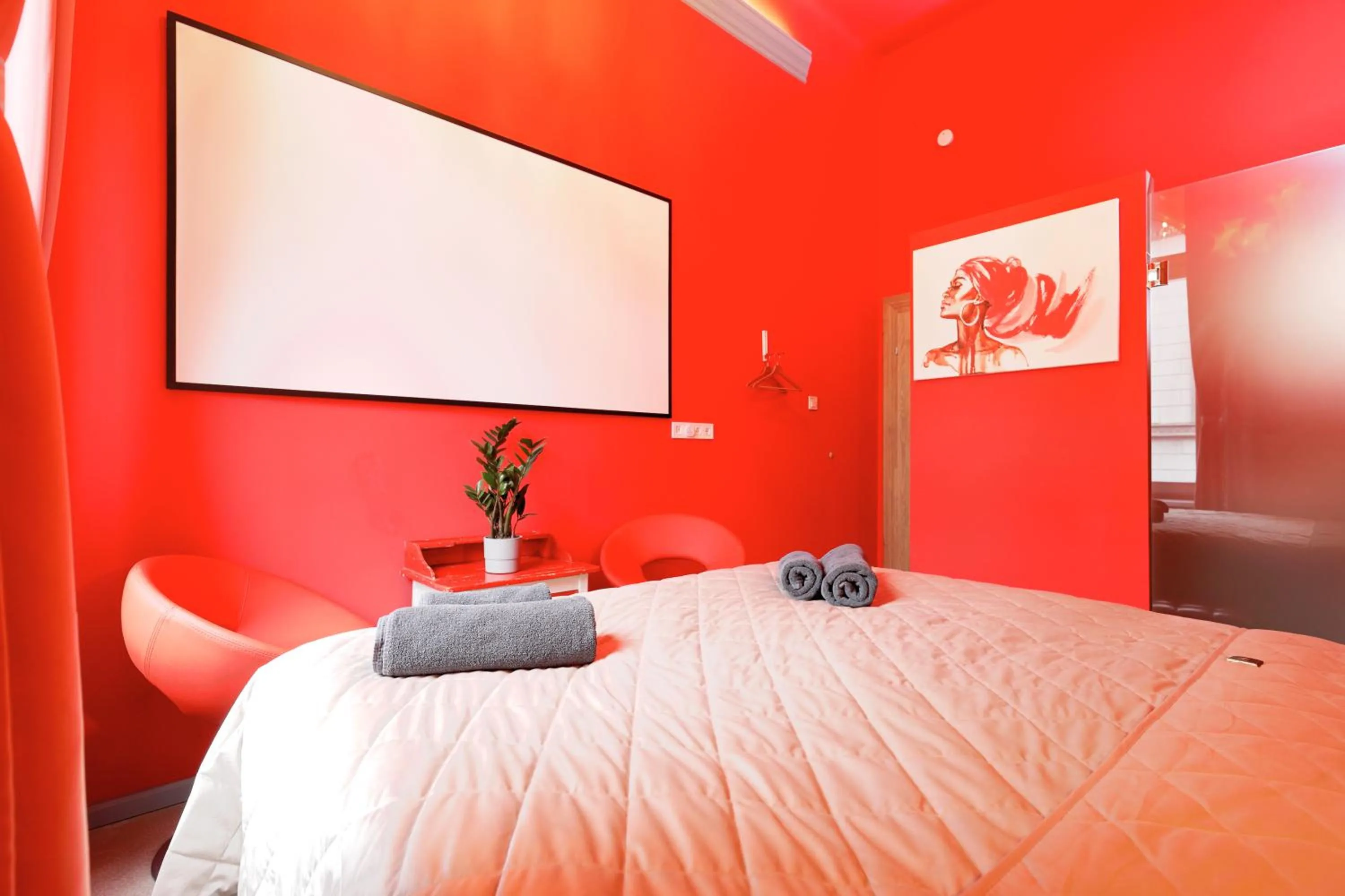 Bed in BudapeStayz - Raday Rooms