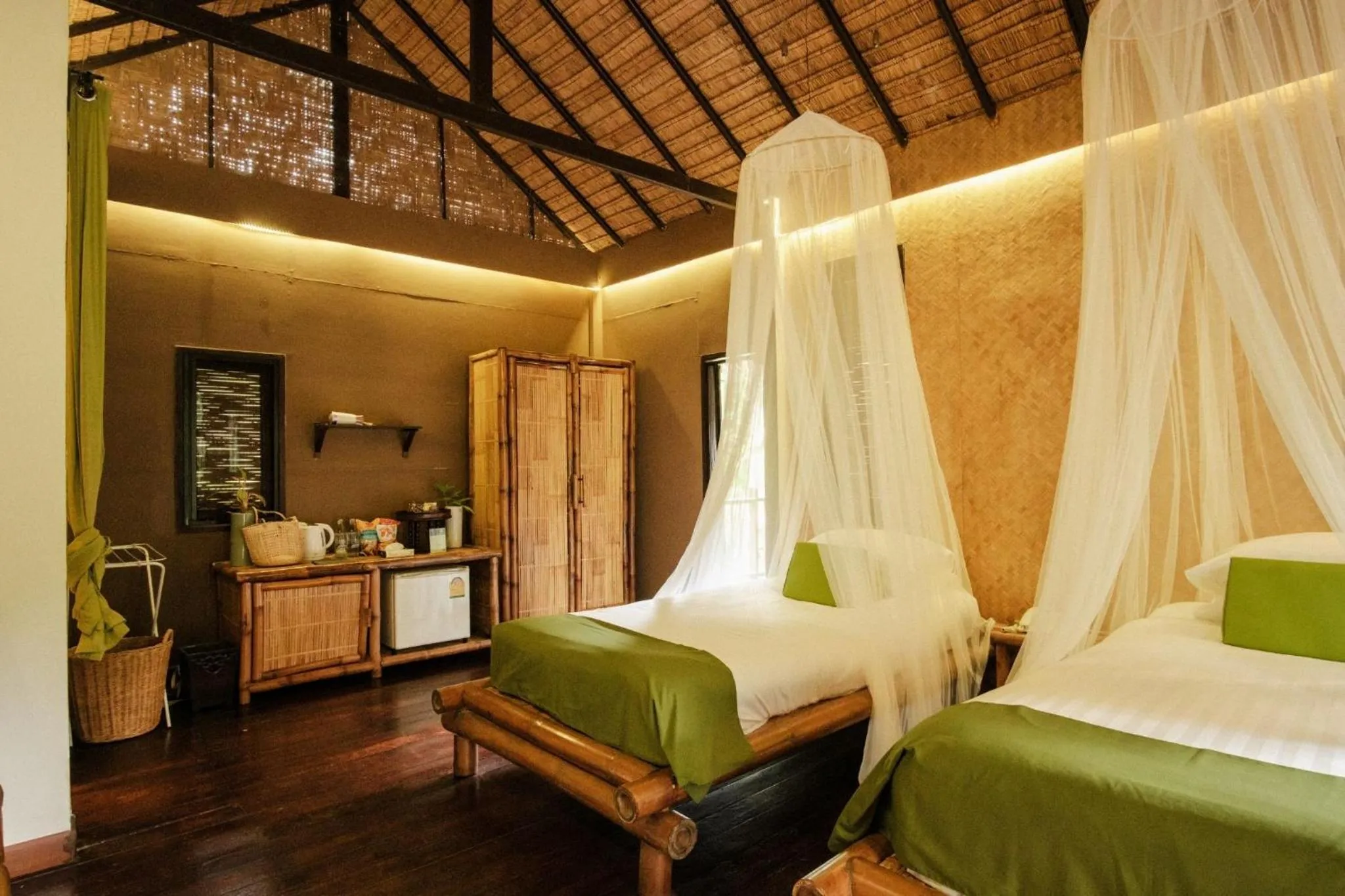 Bed in Wareerak Hot Spring & Wellness- SHA Extra Plus