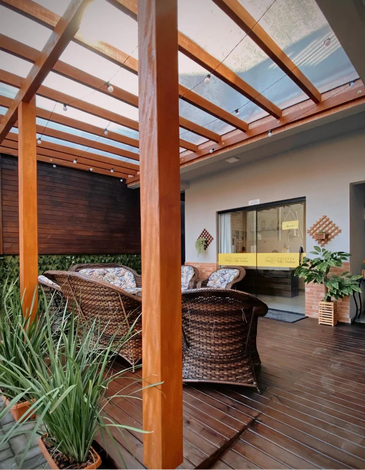 Seating area in Pousada Villa Vantino