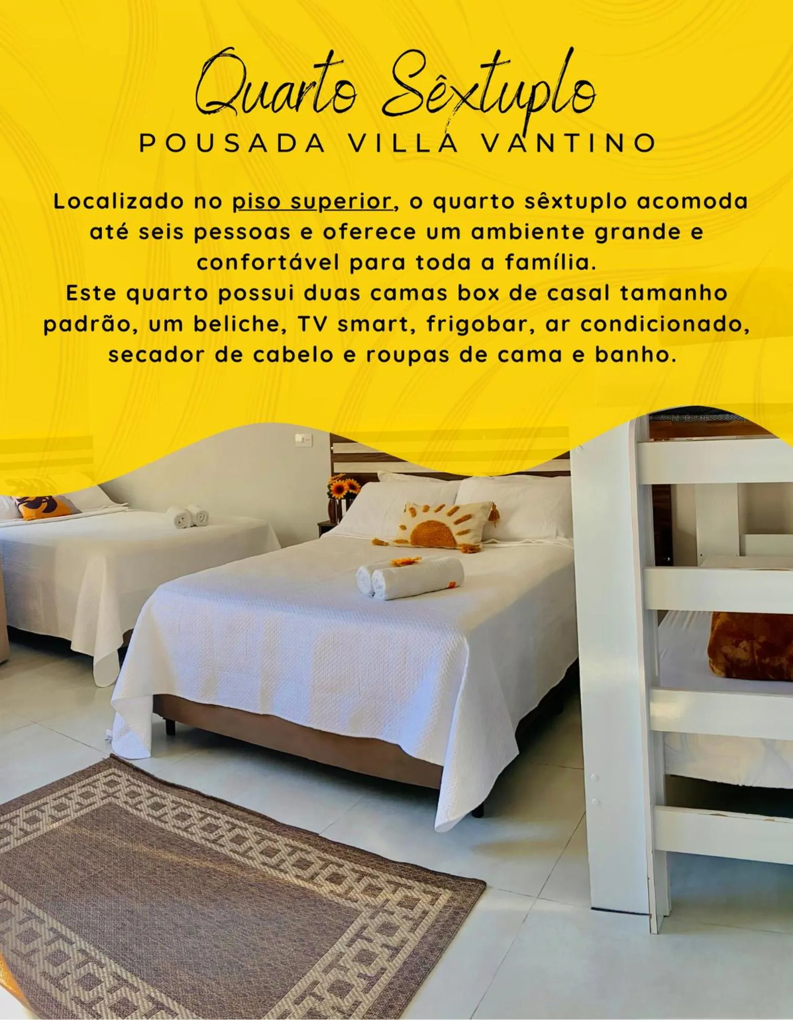 Text overlay, Bed in Pousada Villa Vantino