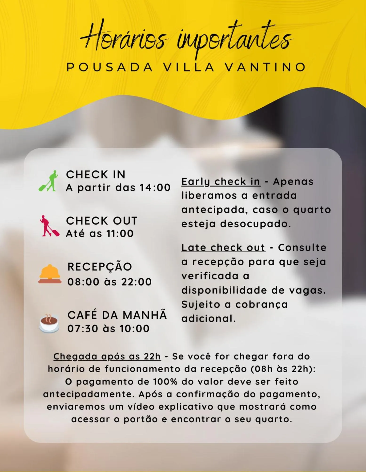 Text overlay in Pousada Villa Vantino