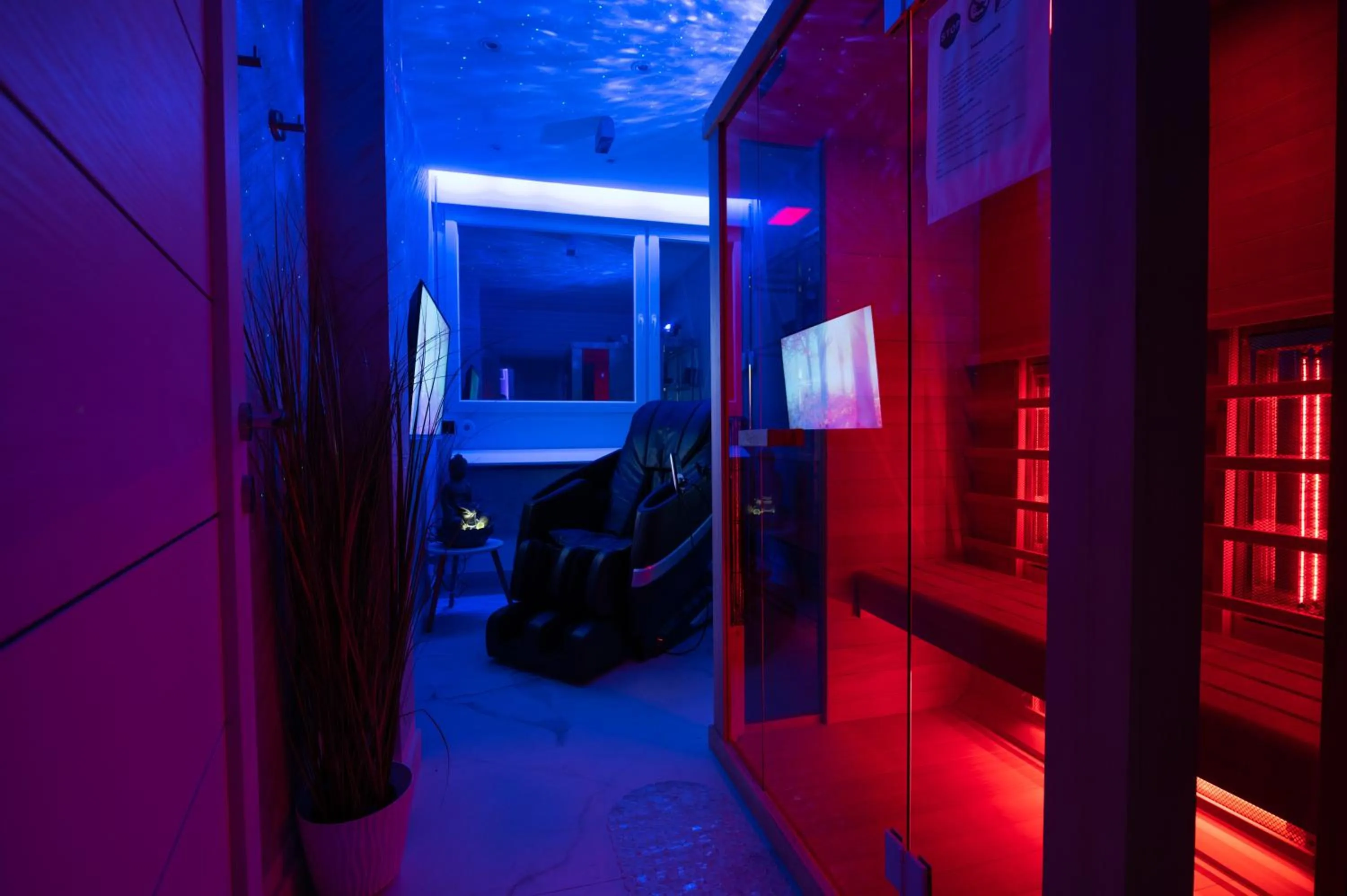 Sauna in Aurora Lux Spa Smart apartments