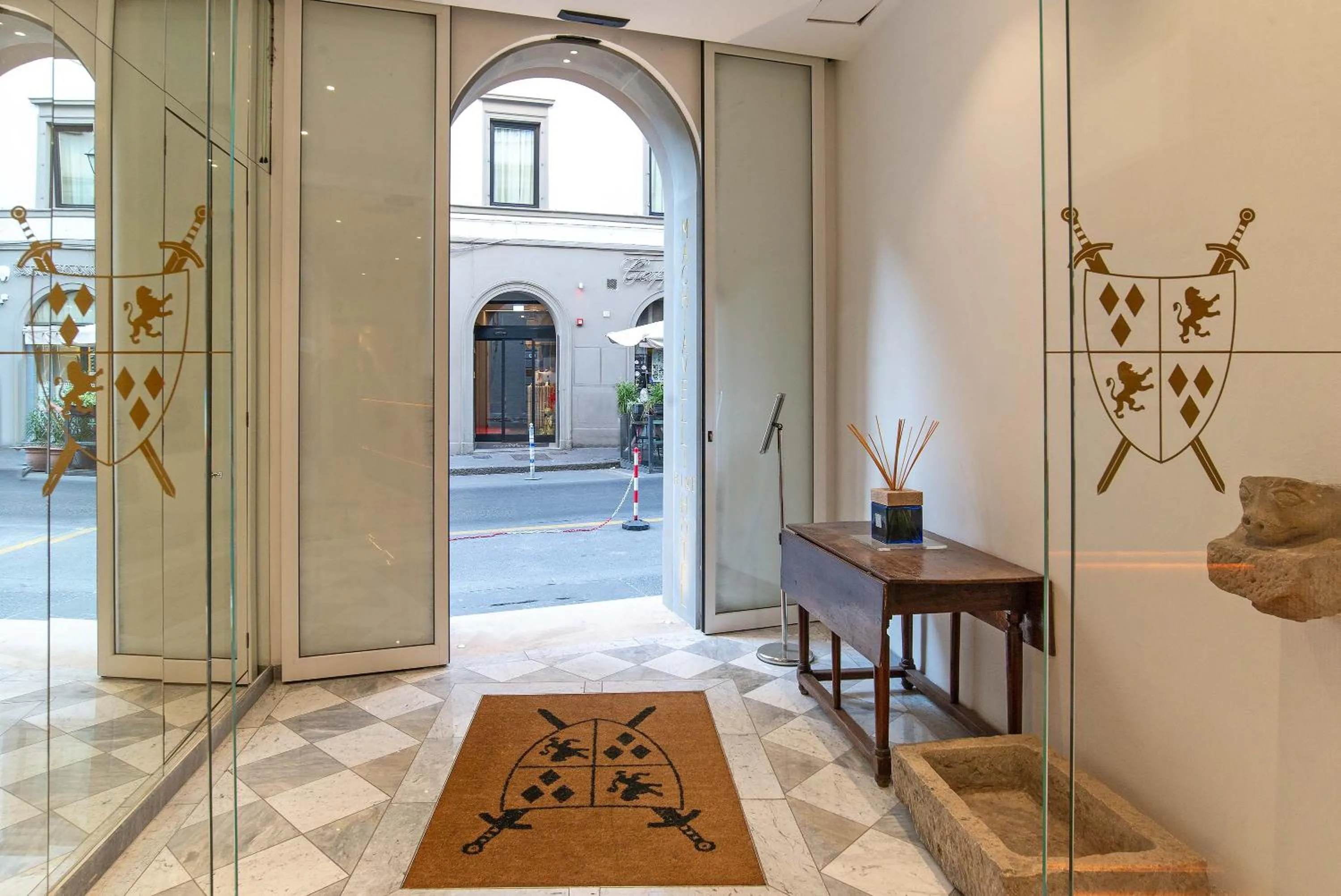 Lobby or reception in Hotel Machiavelli Palace