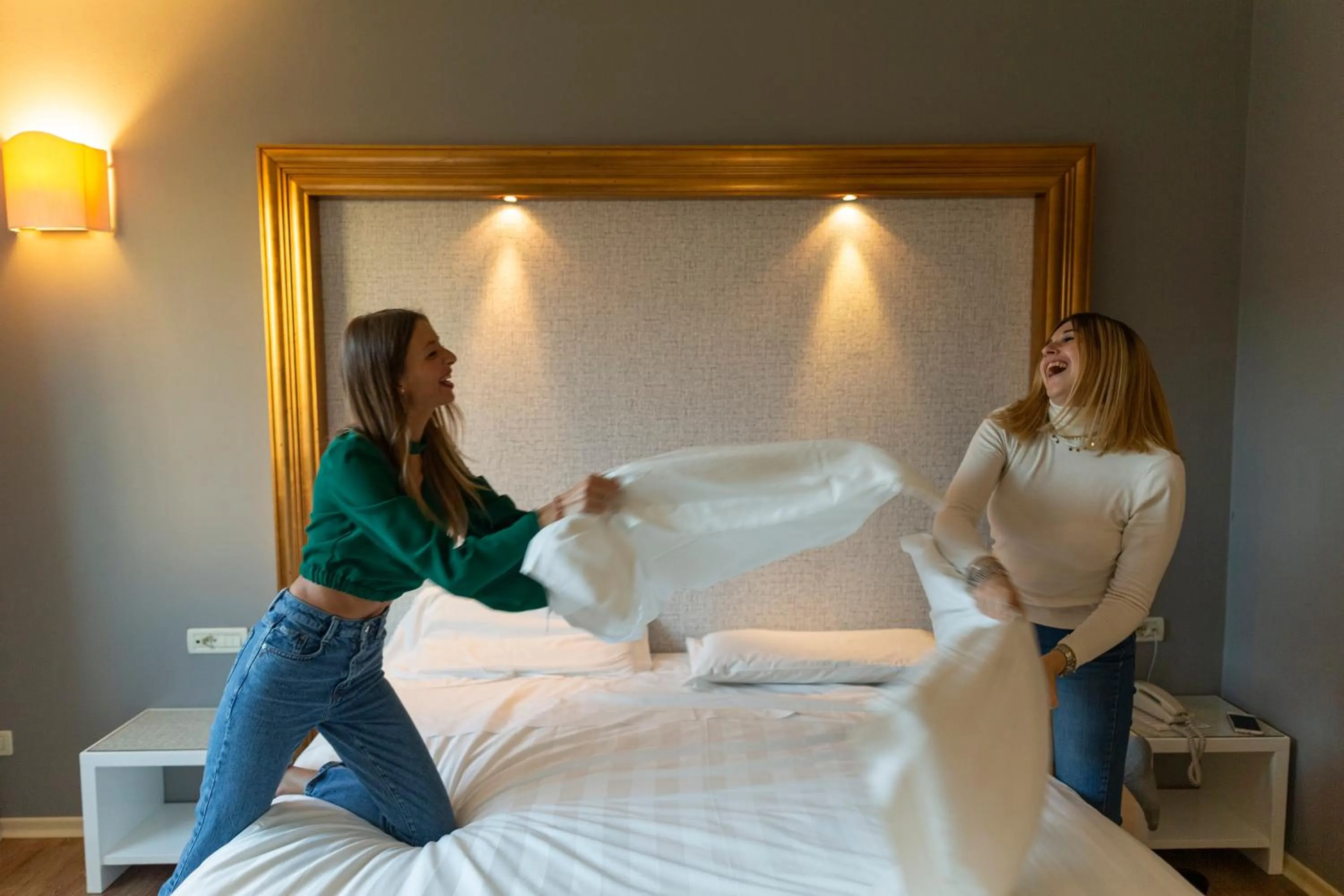 Bed in Hotel Repubblica Marinara