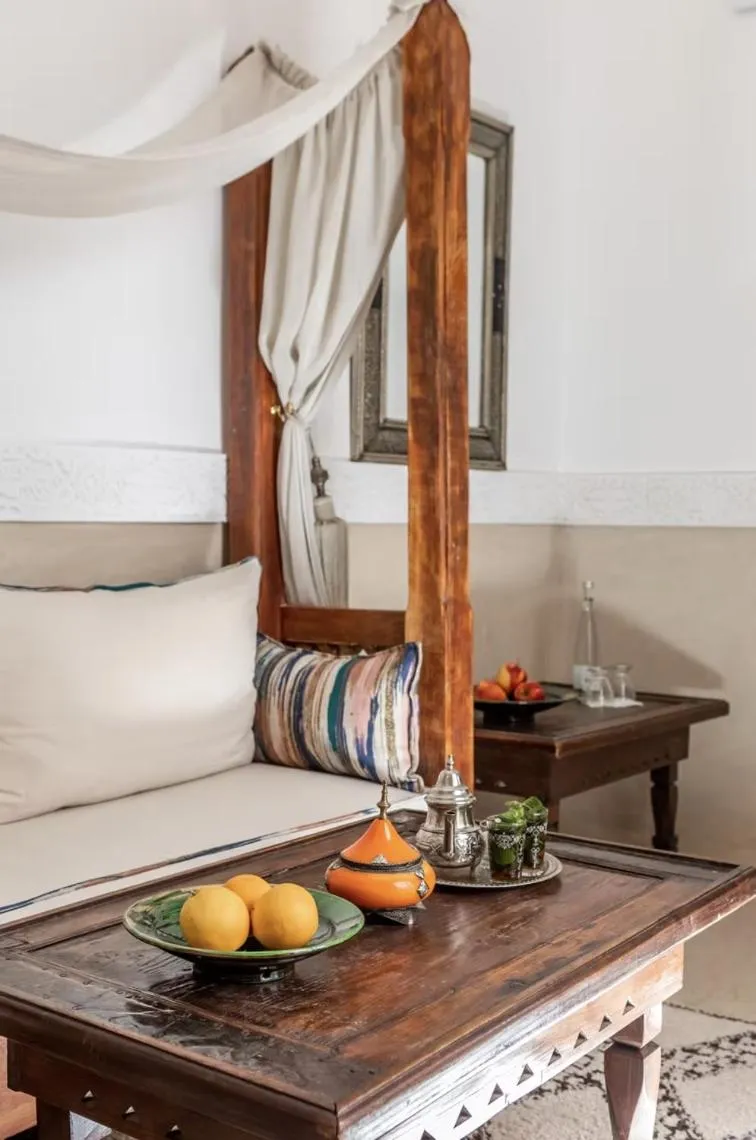 Seating area in Riad Kahena