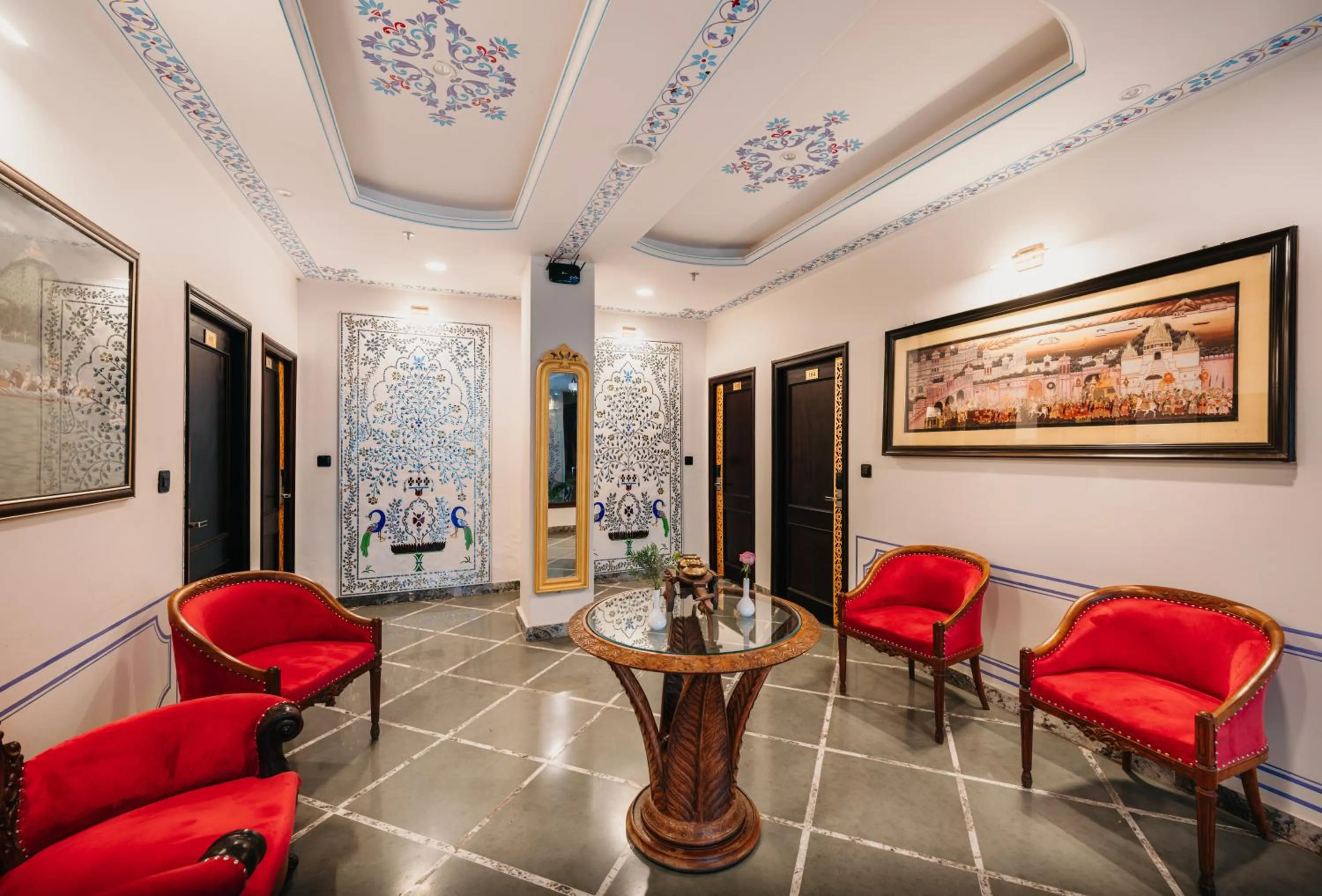 Seating area in The Chronicles - Near the Lake Pichola Udaipur