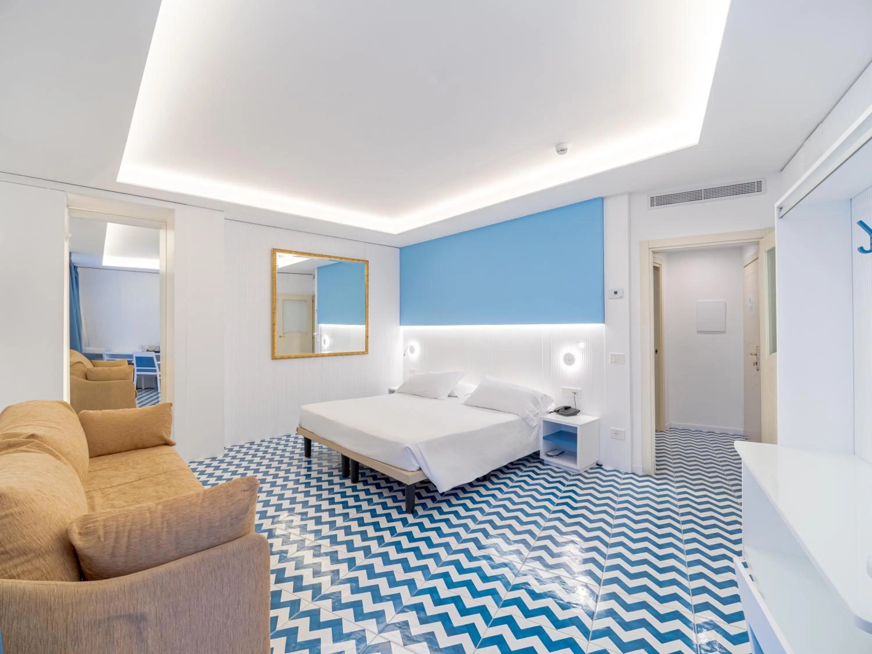 Bed in Hotel Cristina