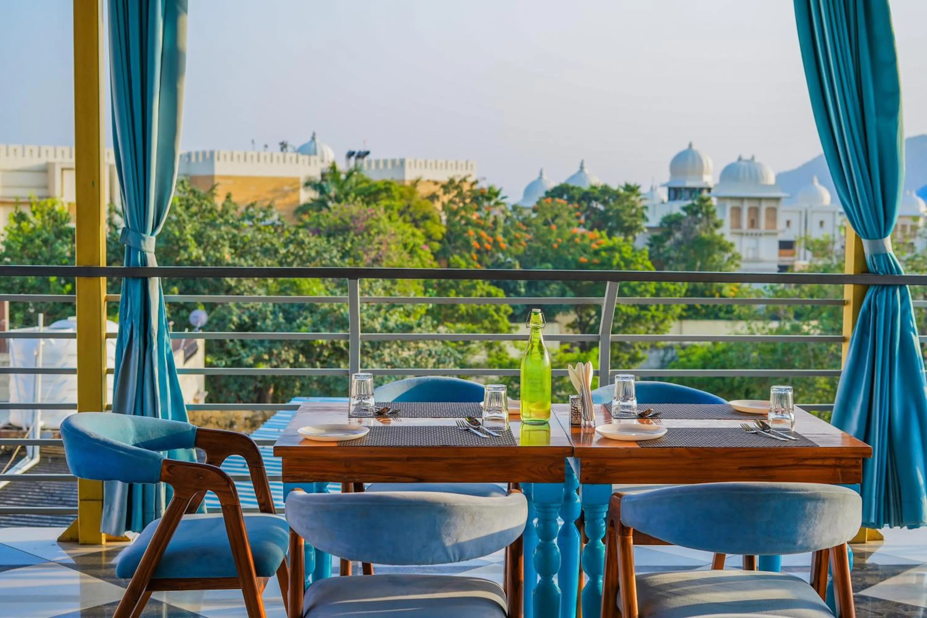 Seating area in AAJ HAVELI - Pichola Lake Facing Hotel