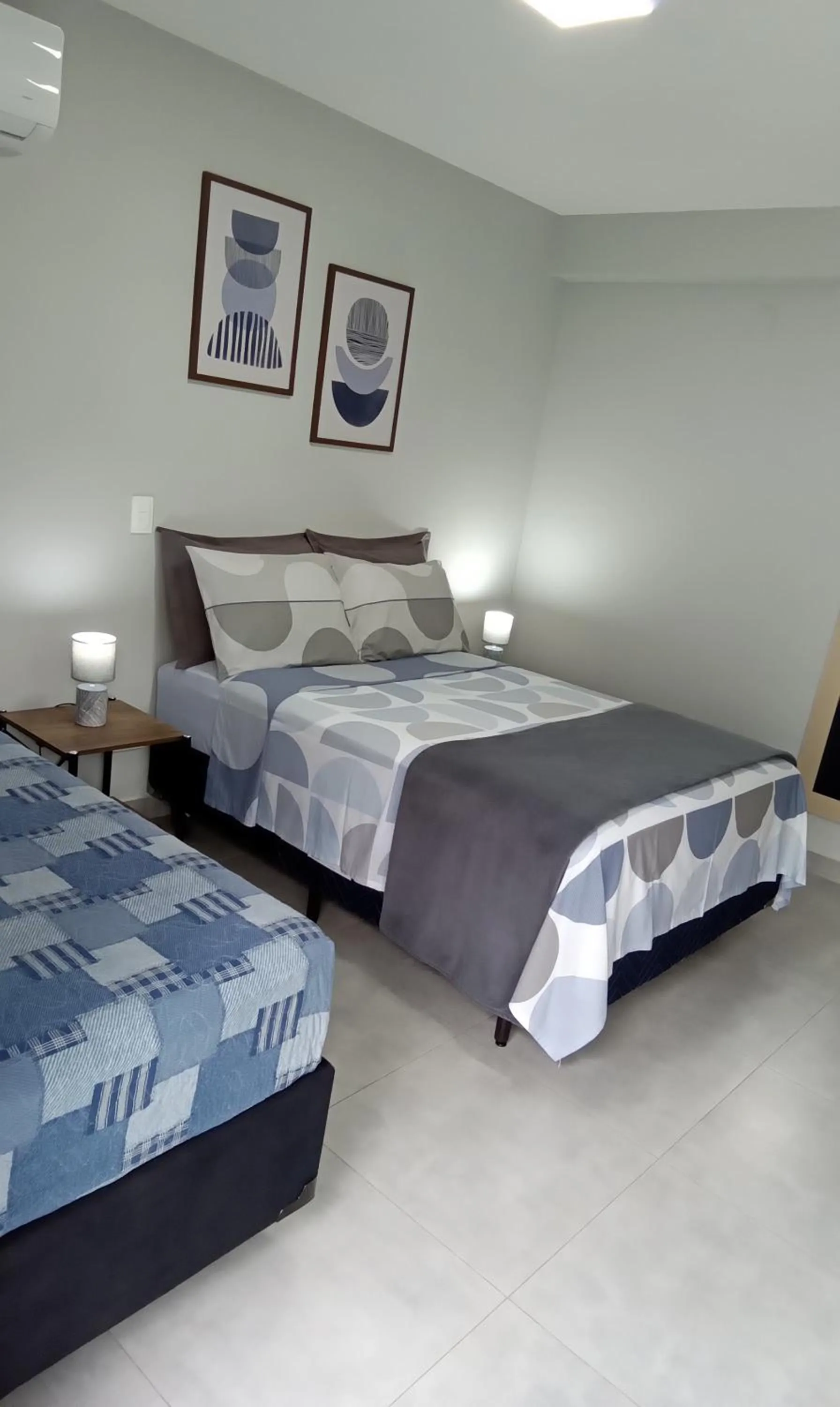 Bedroom in Suíte Ilhinha em condomínio na Praia do Perequê