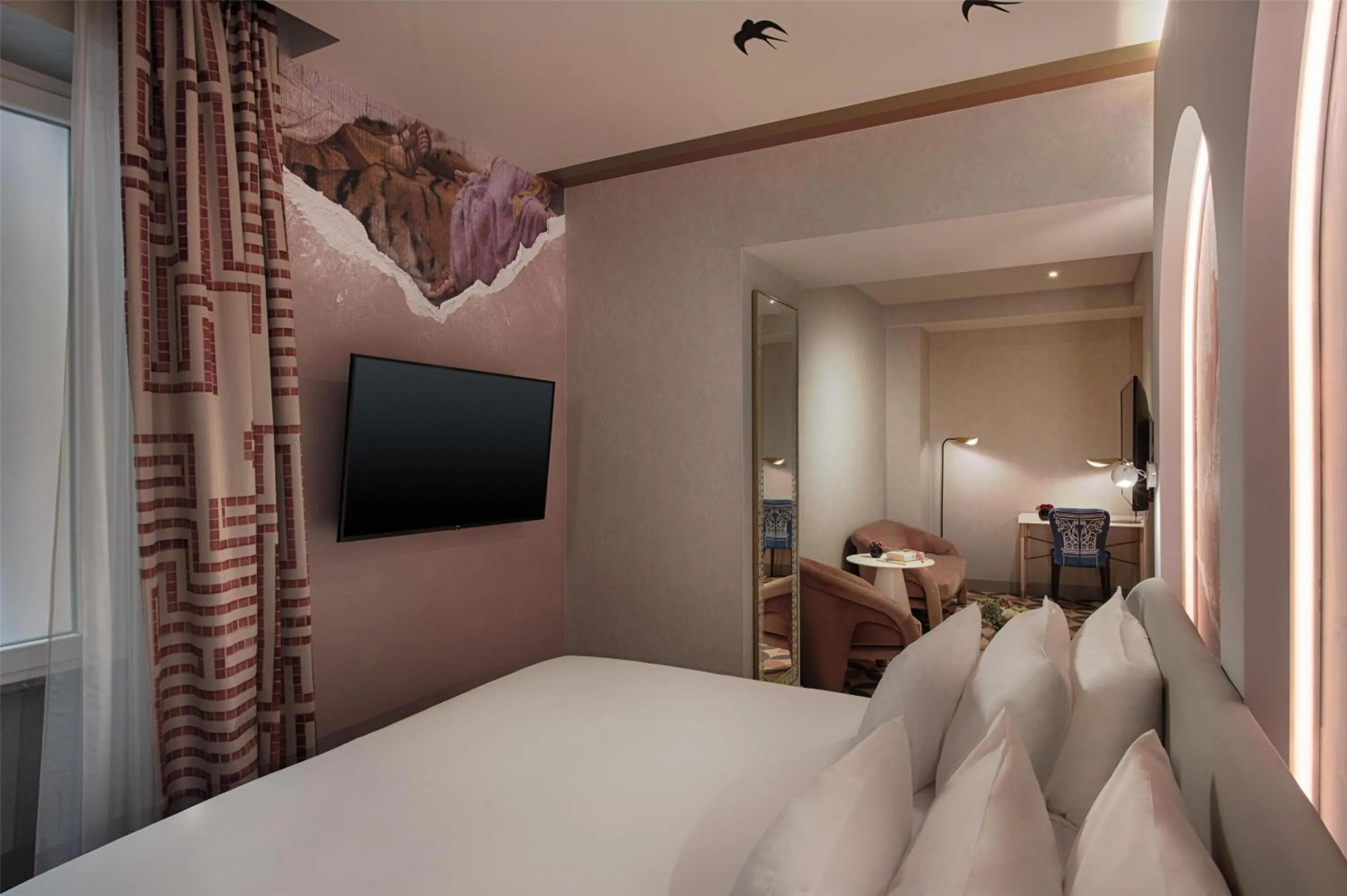 Bedroom, Bed in nhow Roma