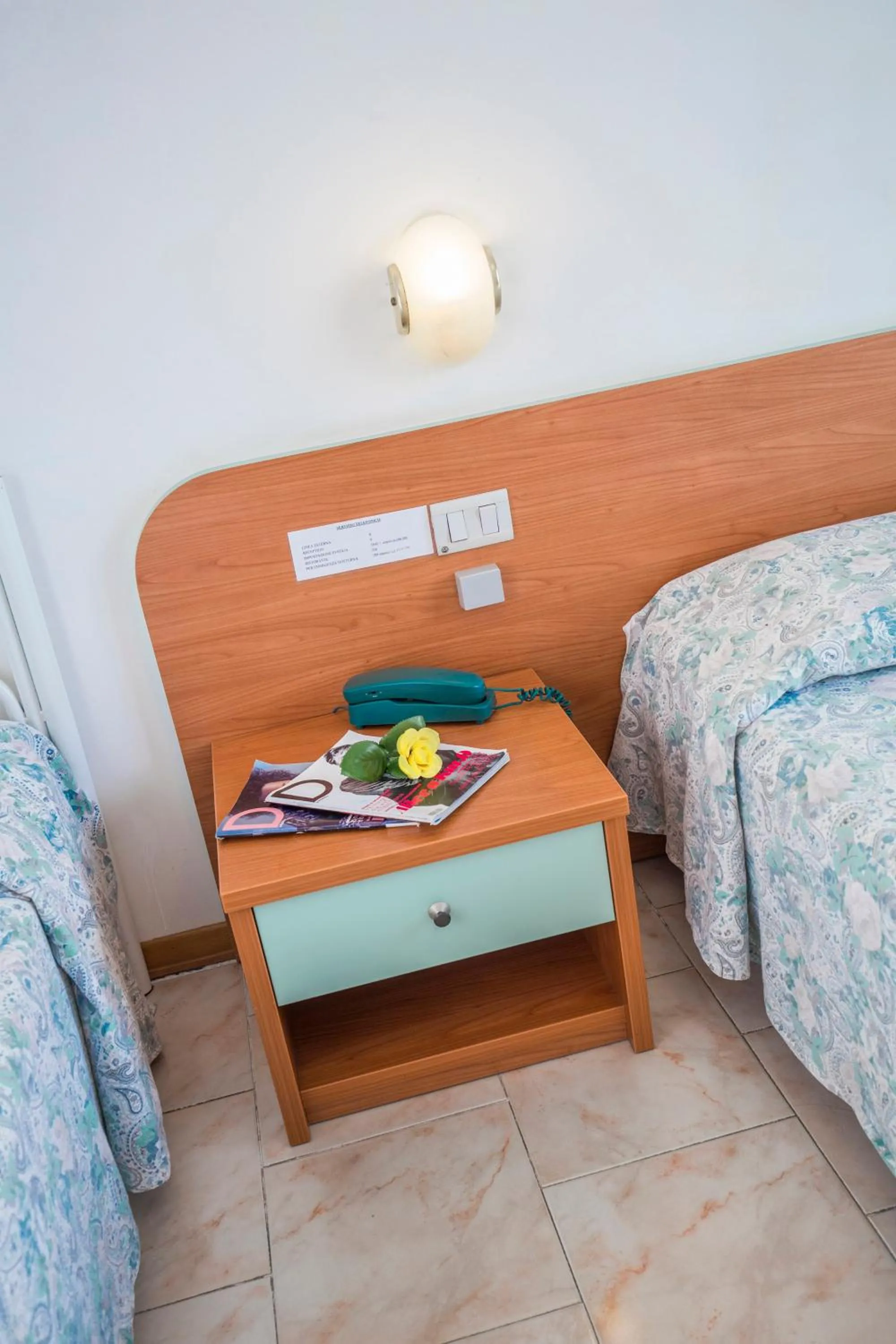 Bed in Hotel Darsena