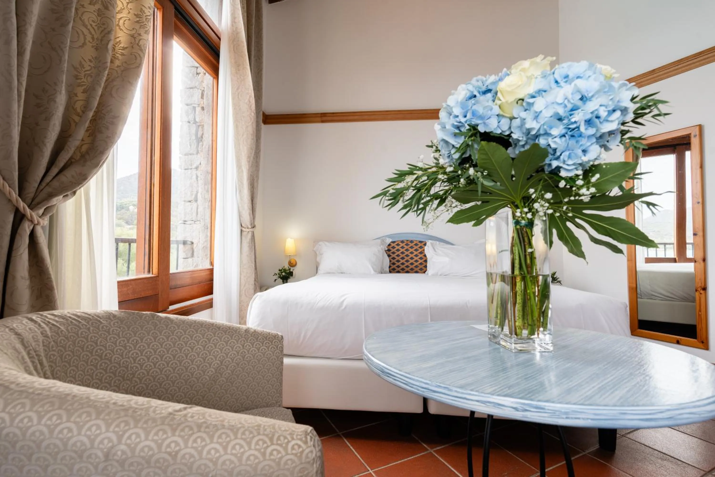 Decorative detail, Bed in Hotel Palumbalza Porto Rotondo