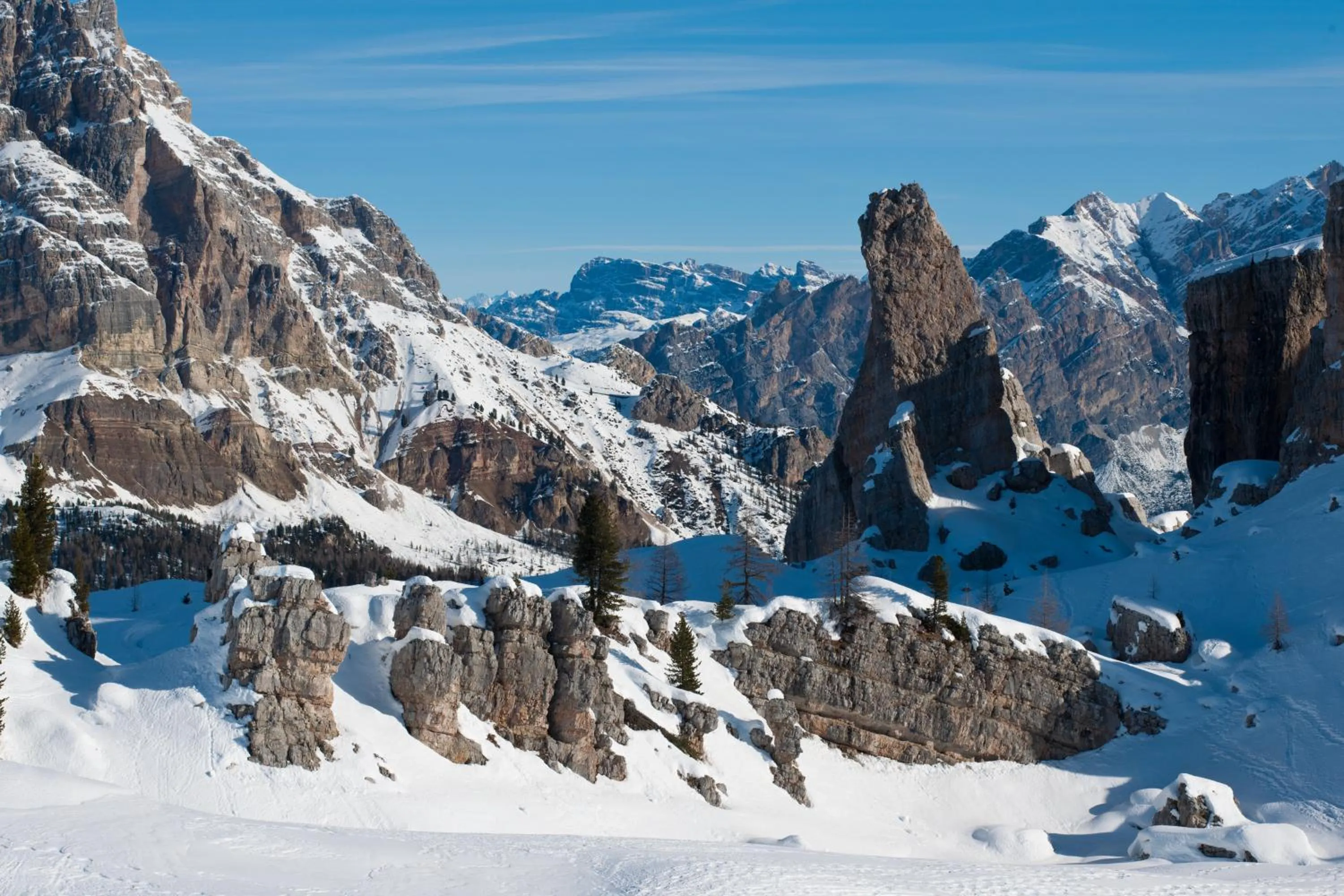 Mountain view in Hotel Alaska Cortina