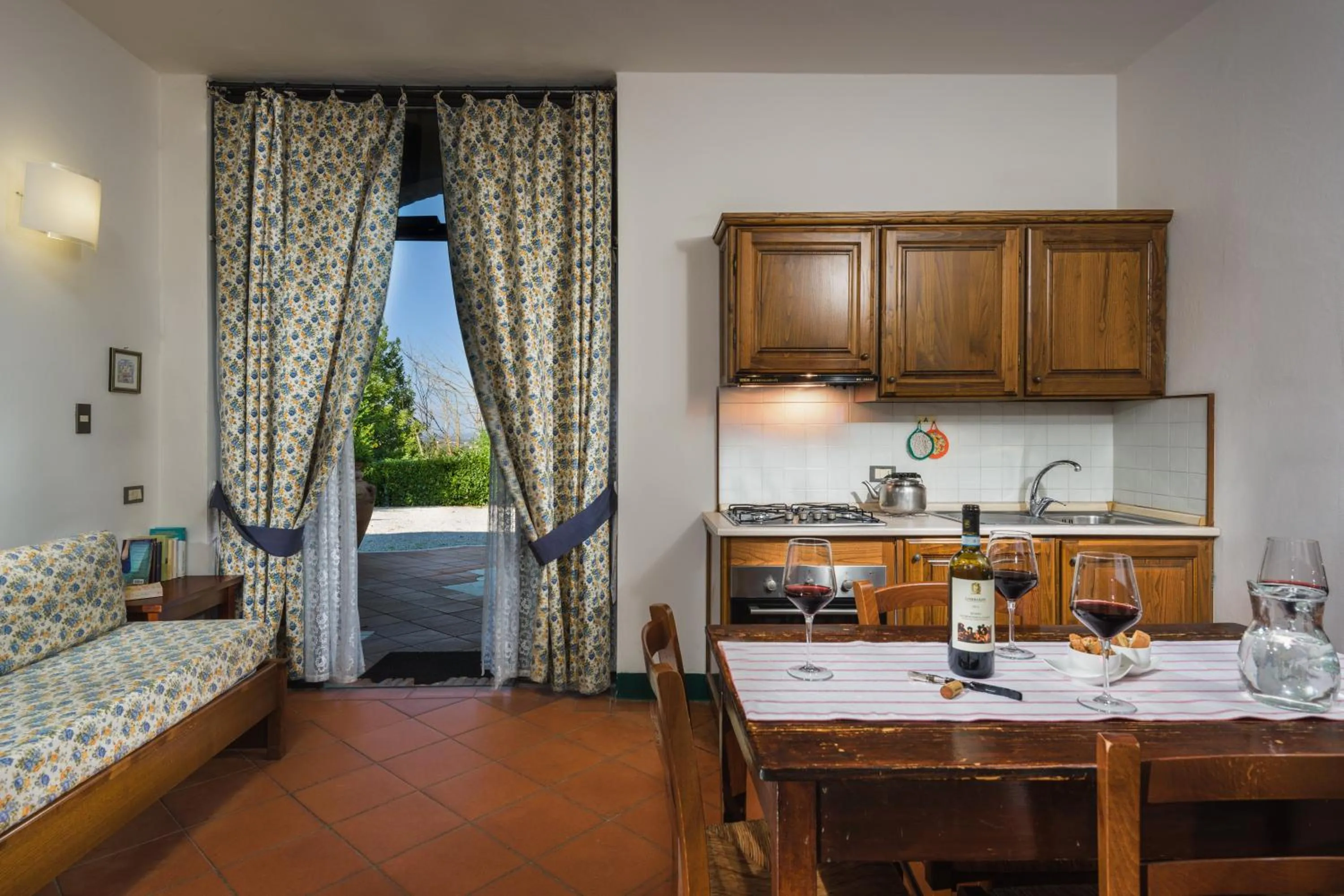 Dining area in La Casa Delle Querce