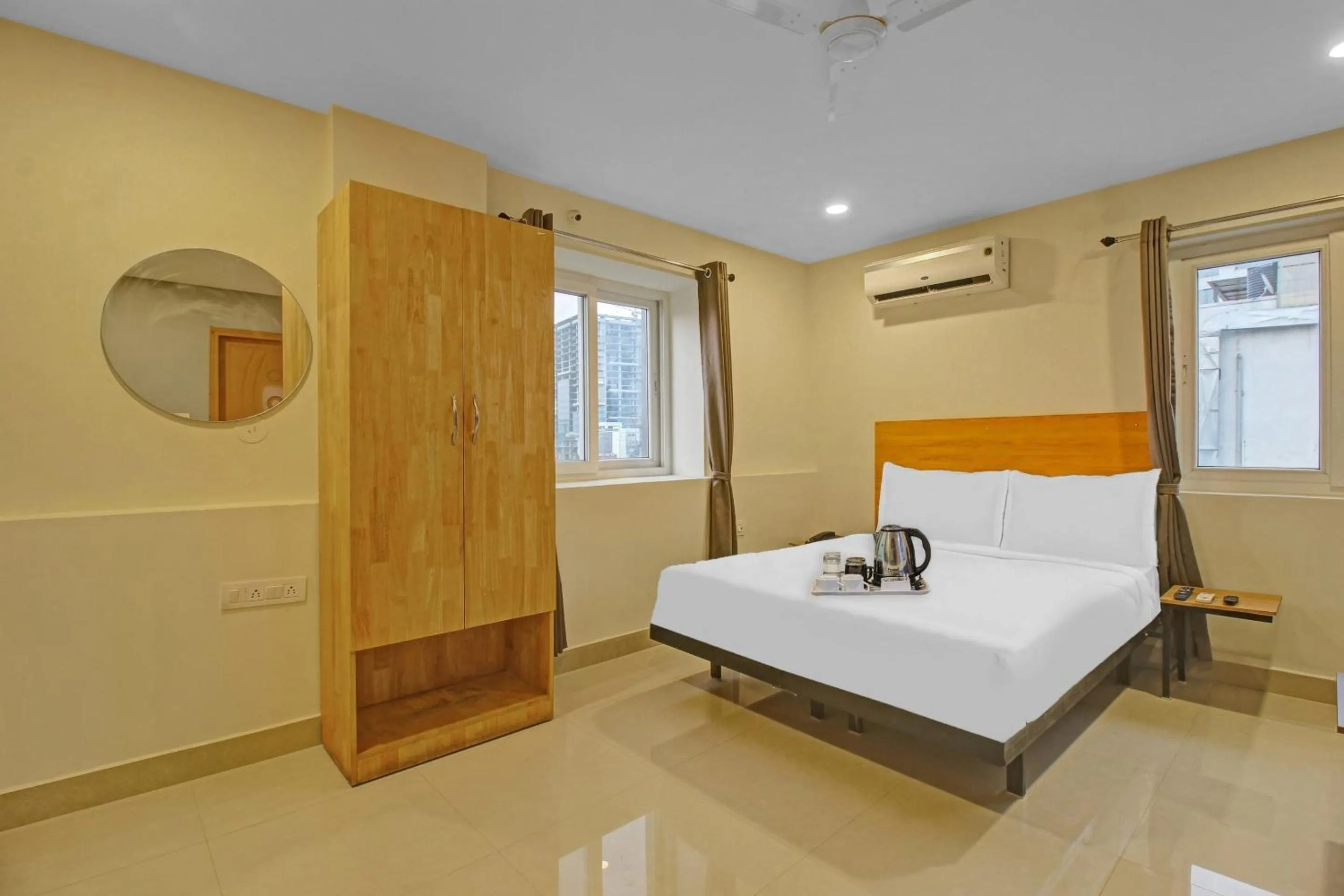 Bedroom, Bed in Townhouse Whiteridge Gachibowli Near AIG Hospital
