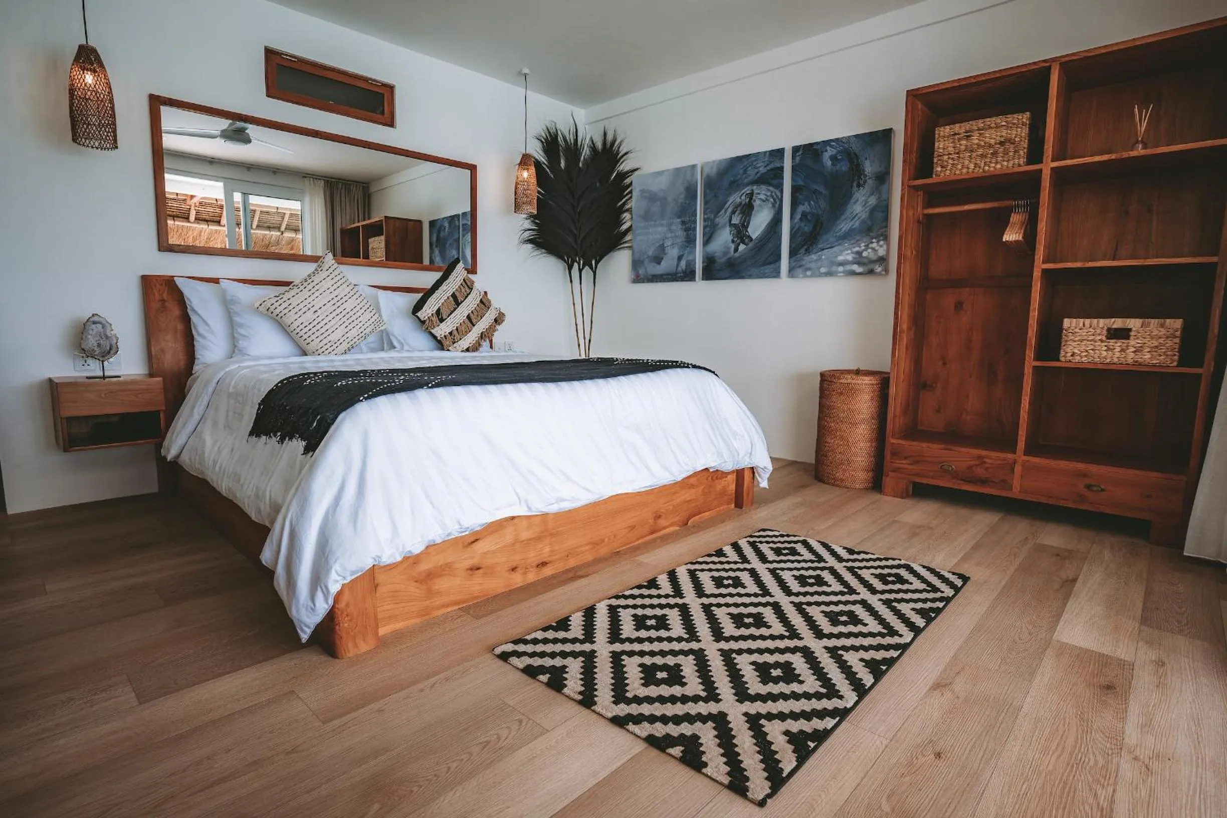 Bed in Legends Beachfront Resort