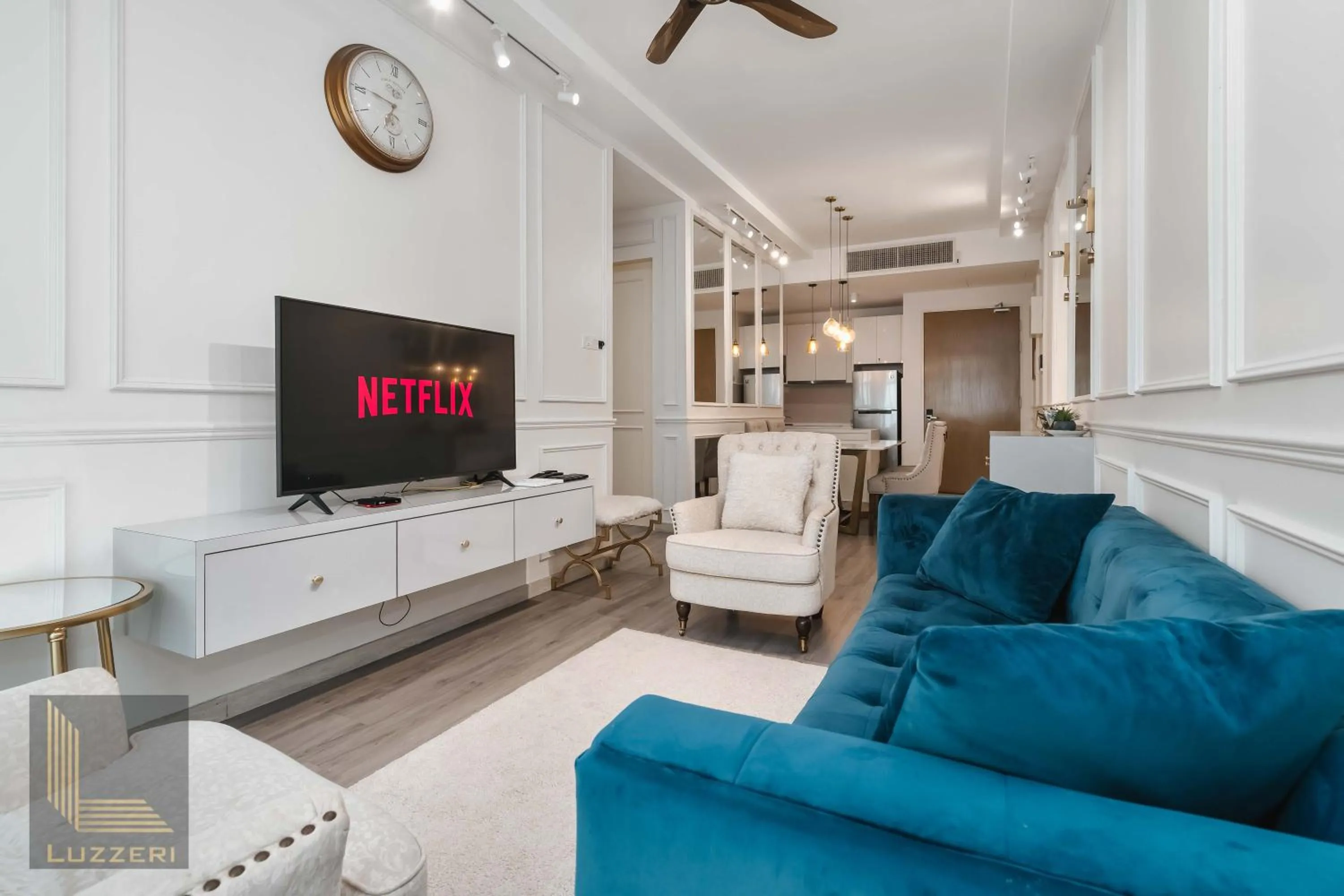 Living room in Legasi Kampung Baru Guesthouse