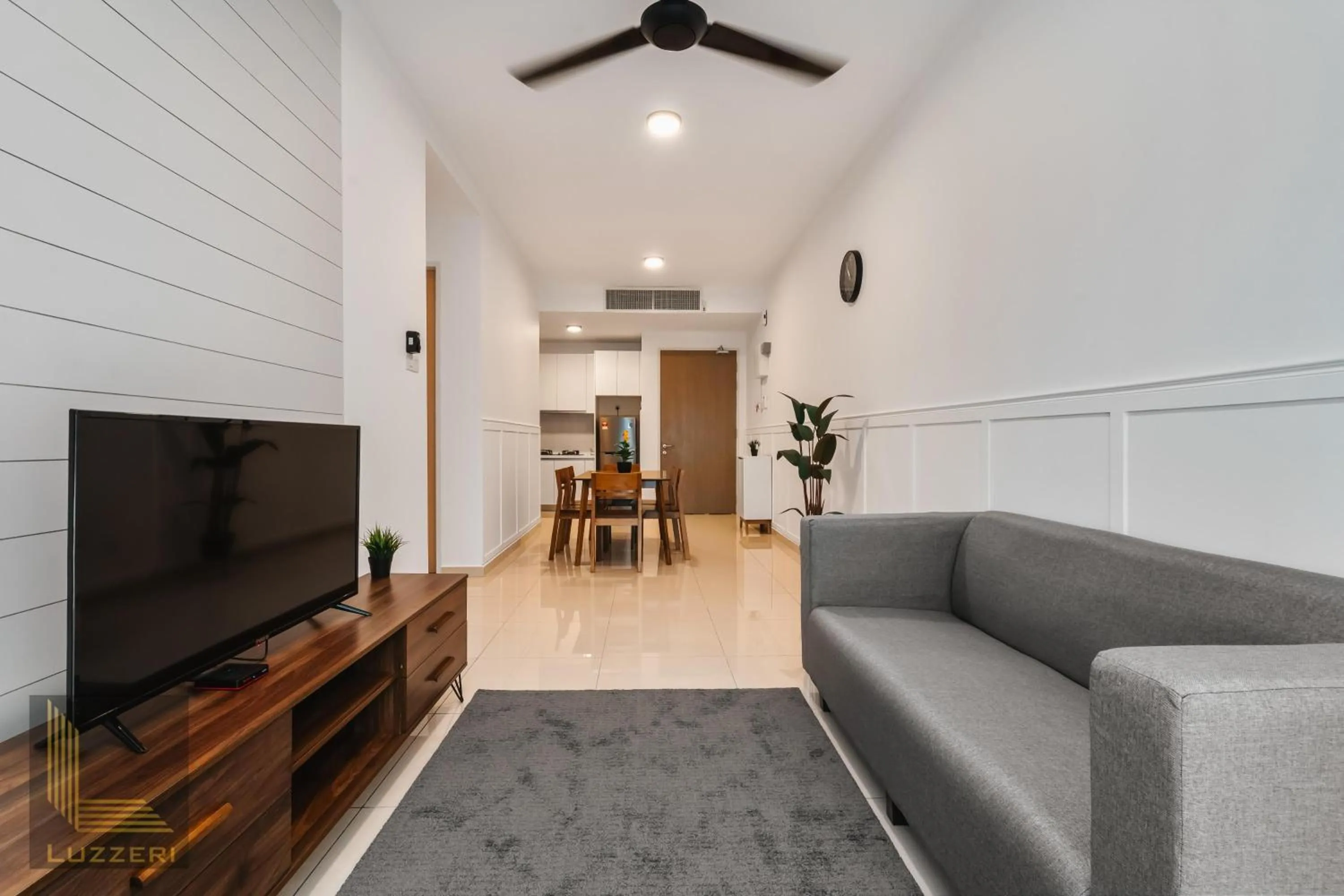 Living room in Legasi Kampung Baru Guesthouse