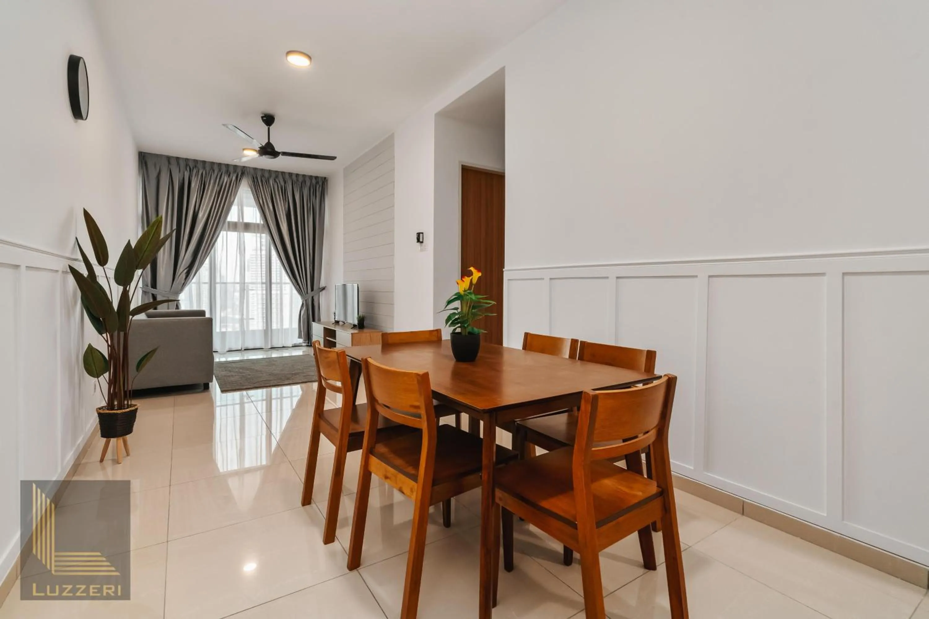 Living room in Legasi Kampung Baru Guesthouse