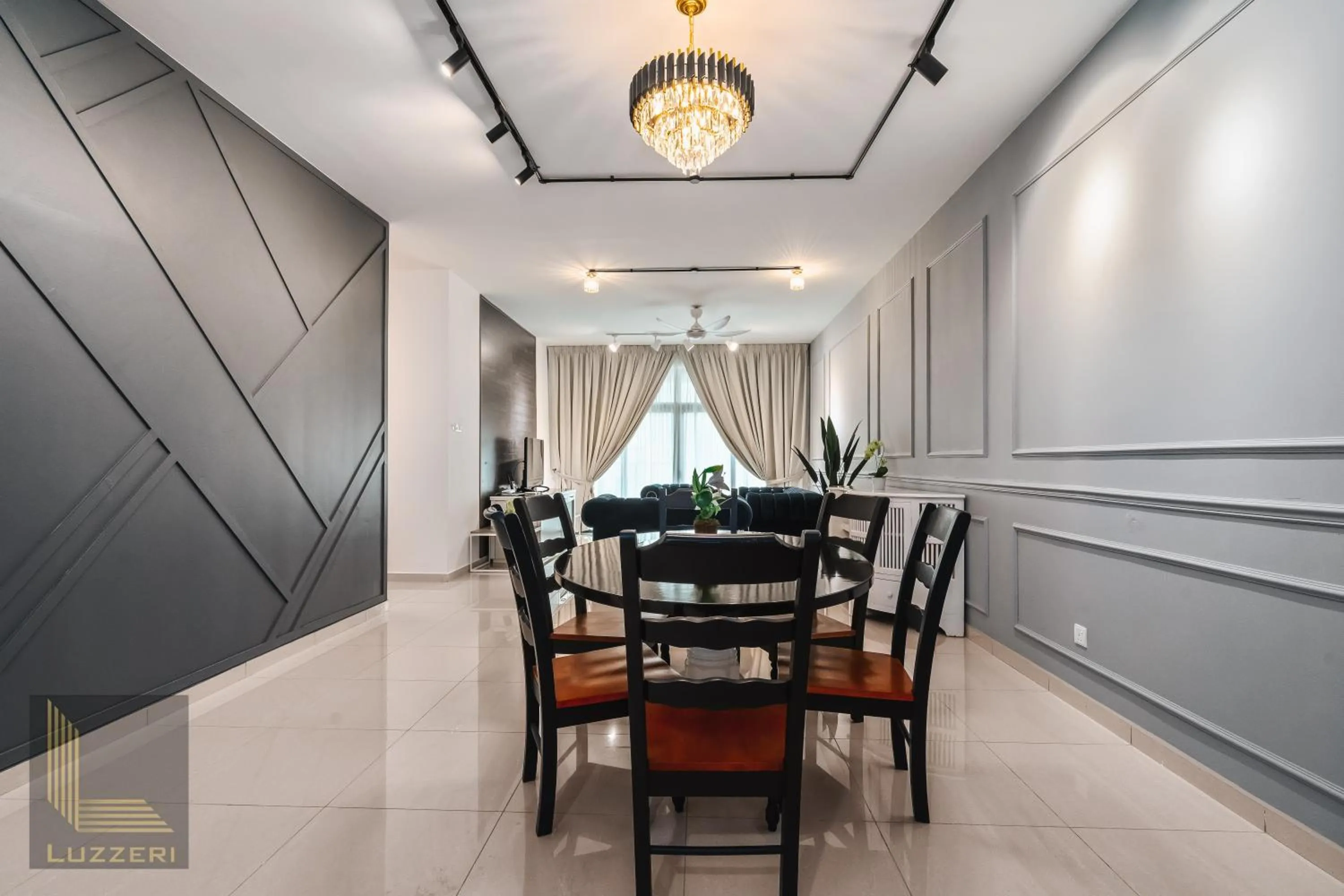 Living room in Legasi Kampung Baru Guesthouse