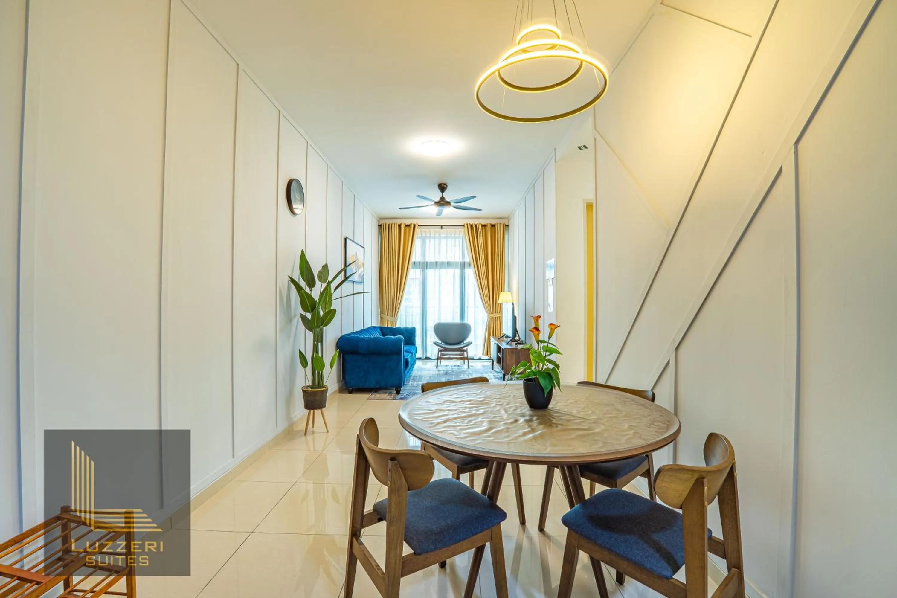 Living room in Legasi Kampung Baru Guesthouse