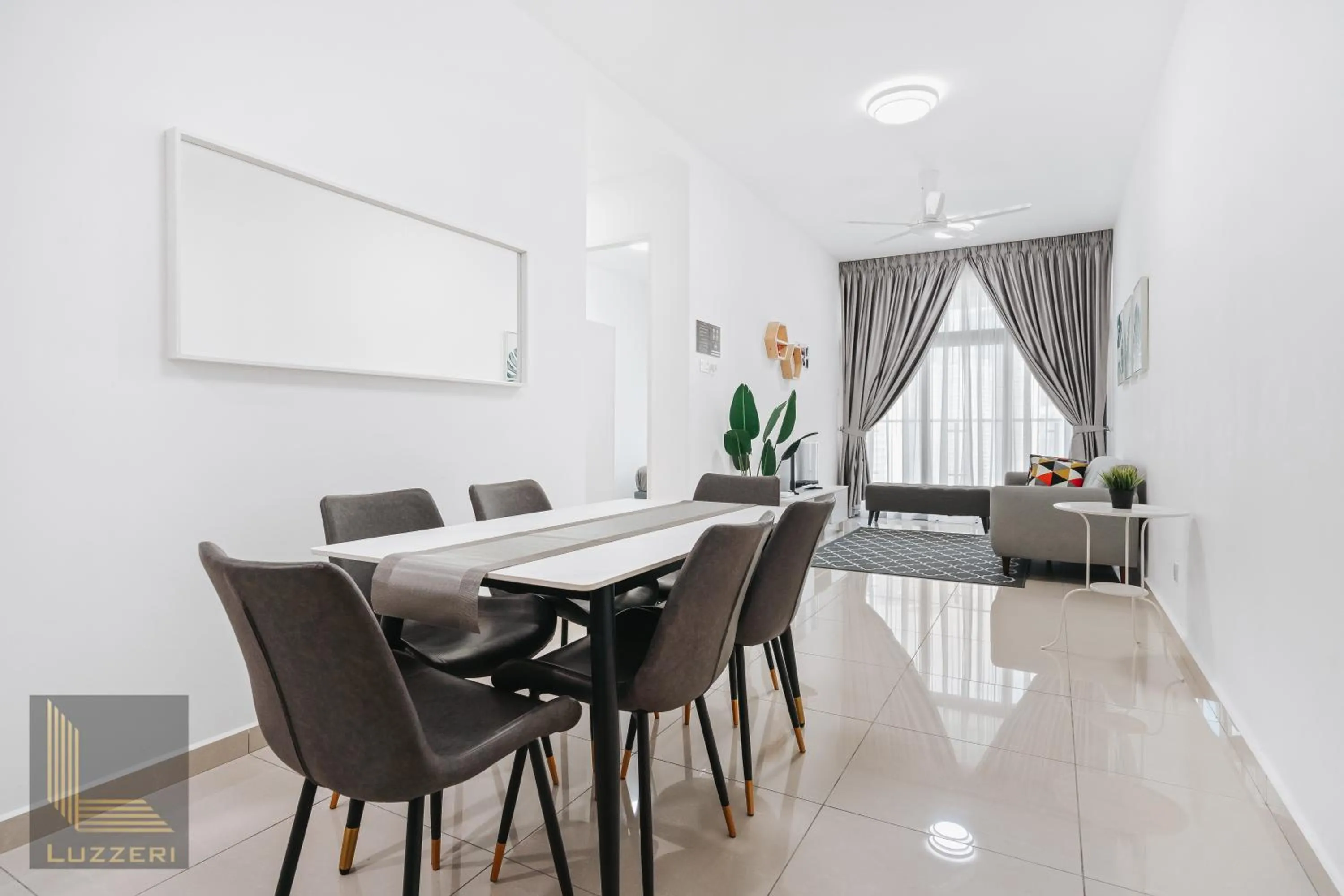 Living room in Legasi Kampung Baru Guesthouse