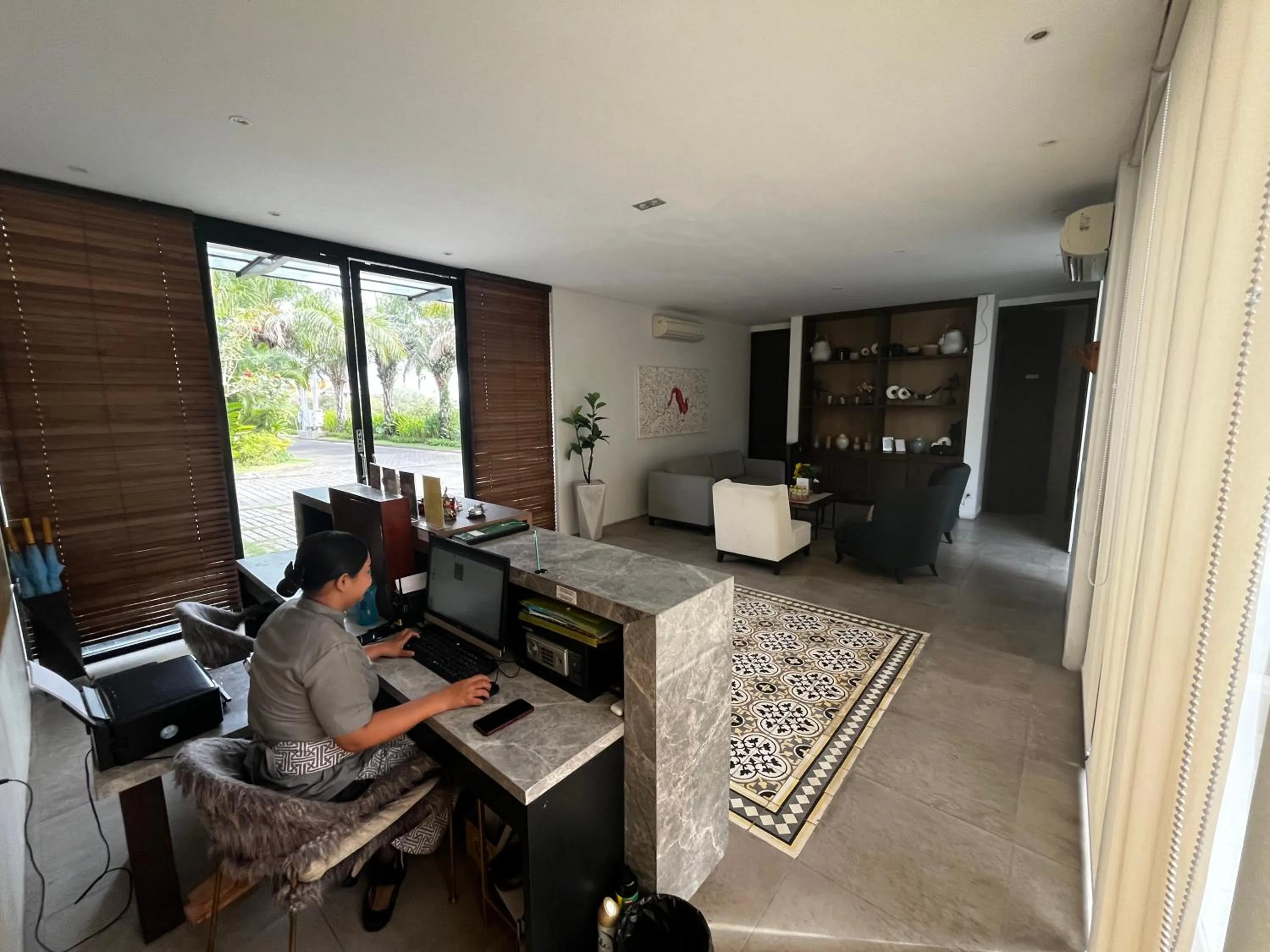 Lobby or reception in Nivasa Hotel