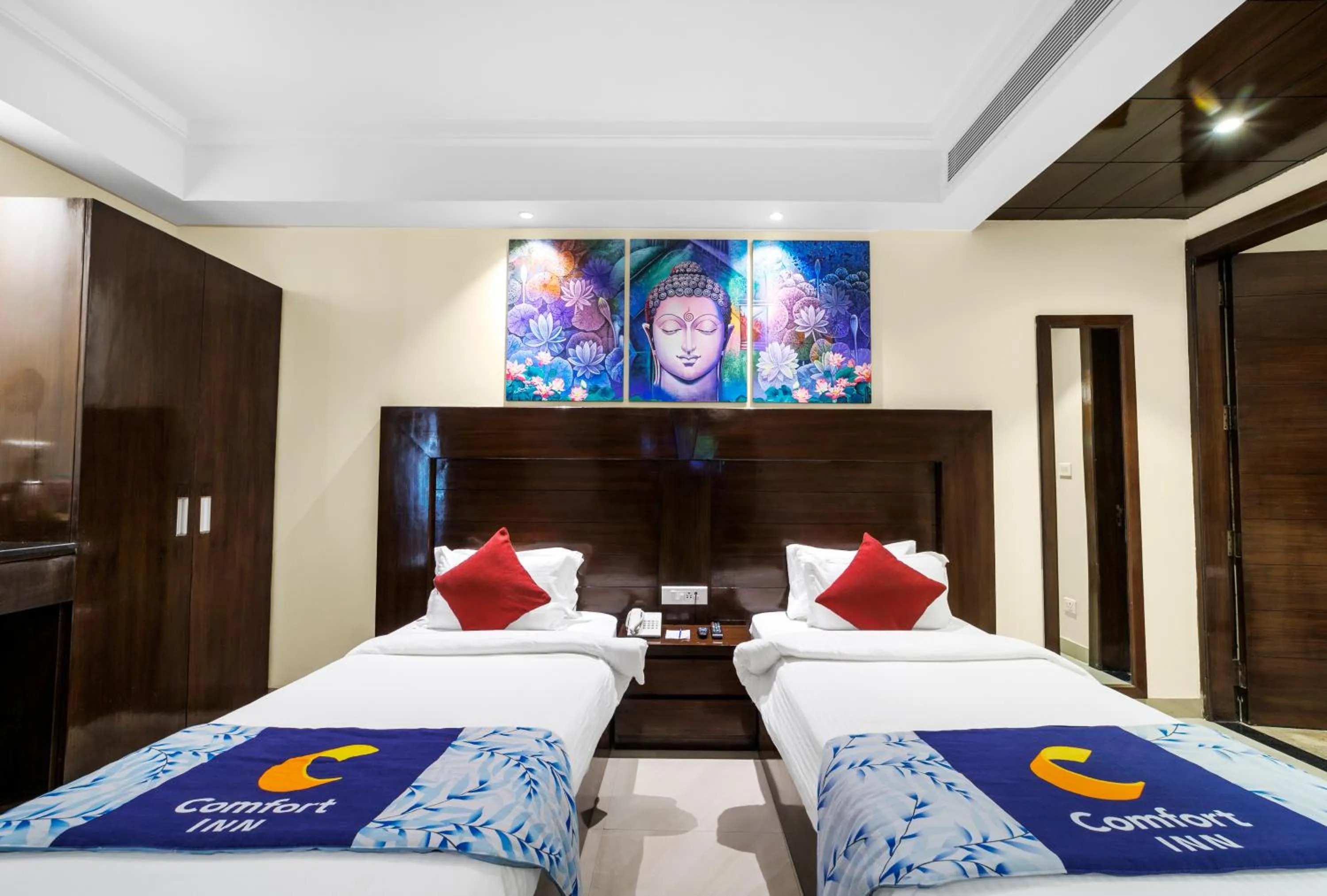 Bed in INDE Reva Resorts Rishhikesh