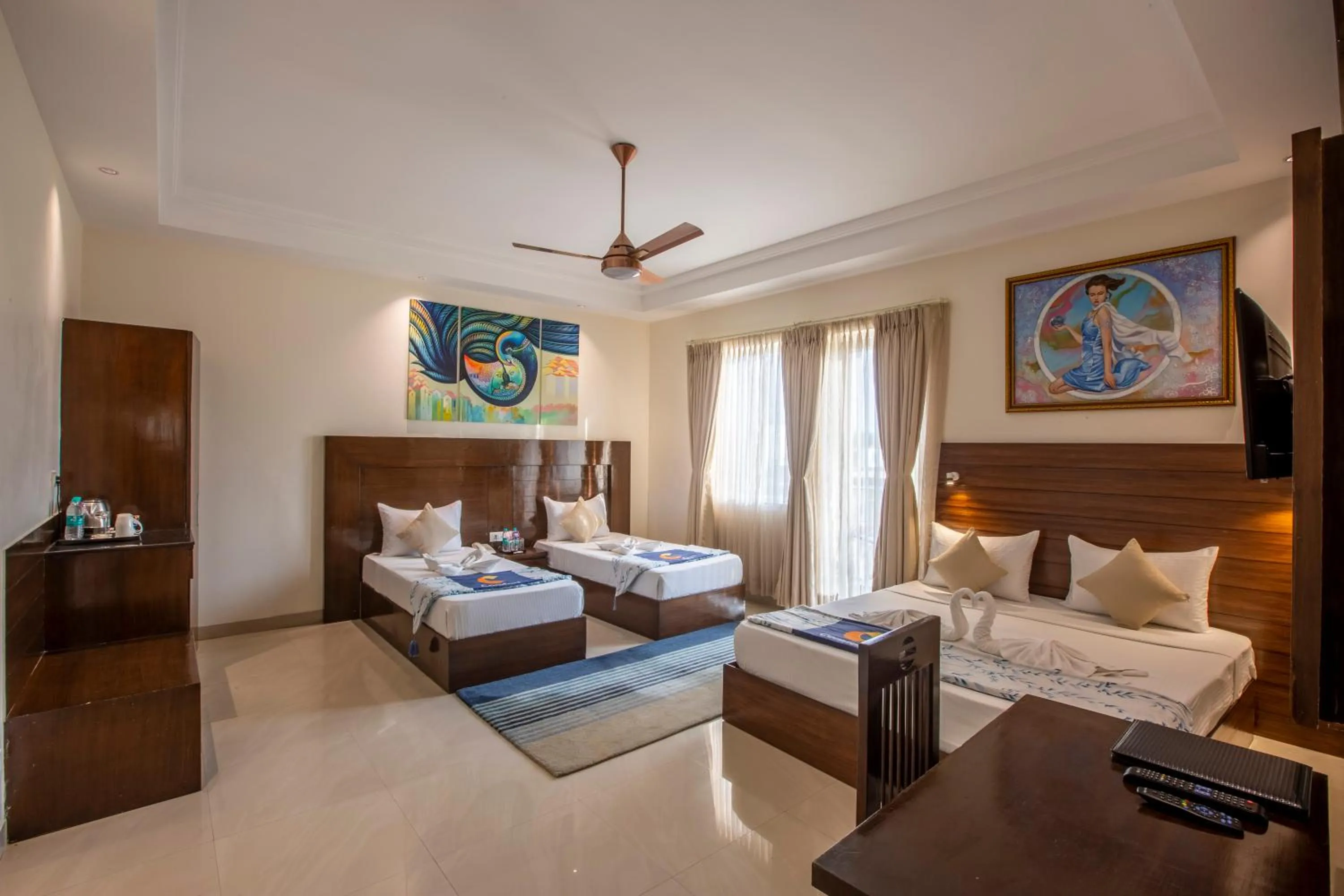 Bed in INDE Reva Resorts Rishhikesh