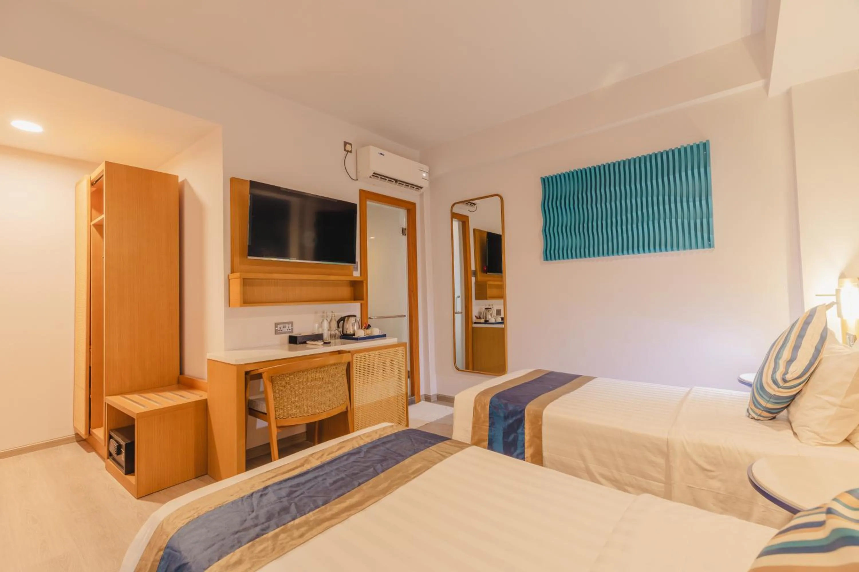 Bedroom, Bed in UMET Seaview Hotel with Free Airport Pick up and Drop T&C Apply