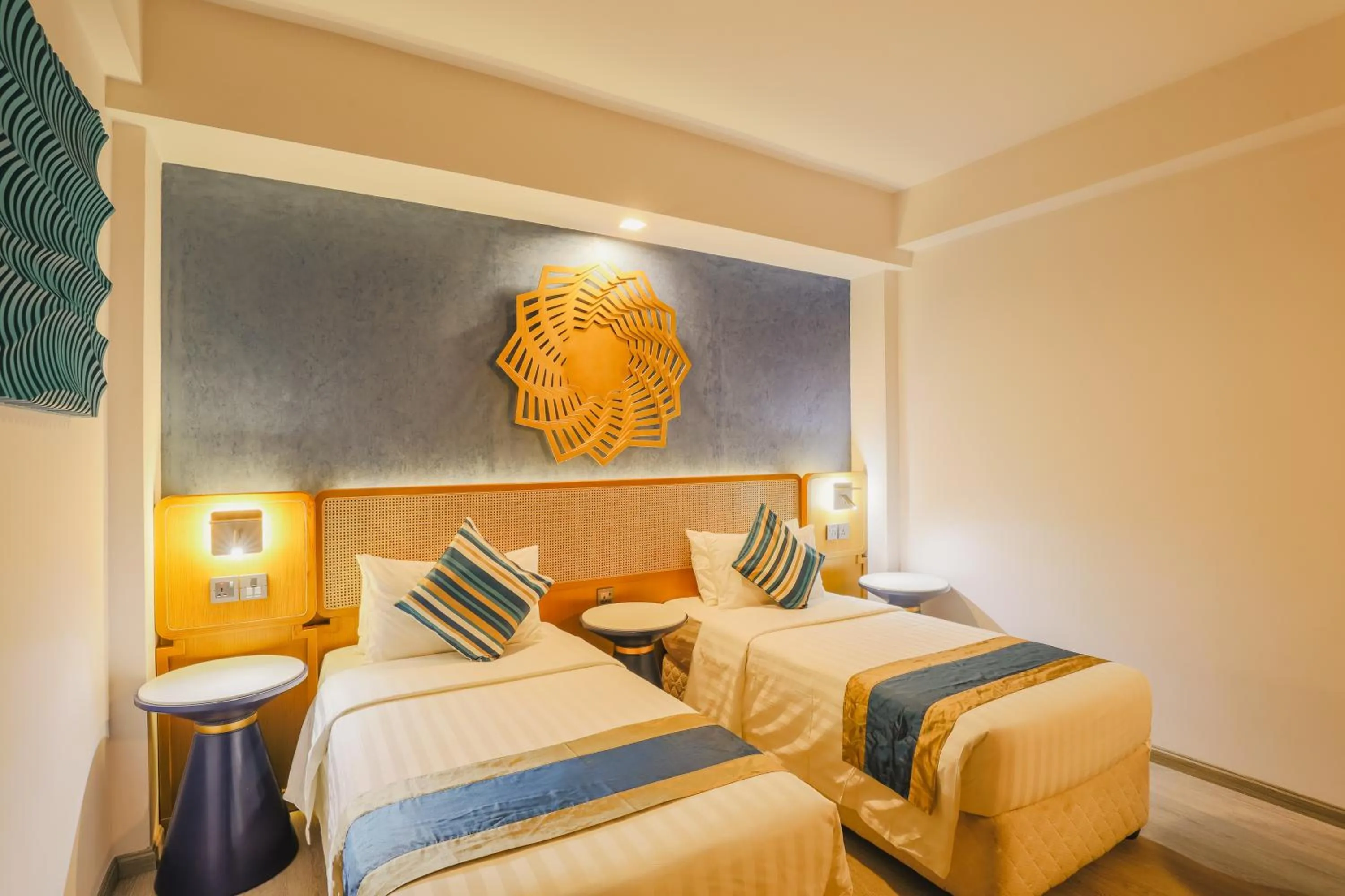 Bedroom, Bed in UMET Seaview Hotel with Free Airport Pick up and Drop T&C Apply