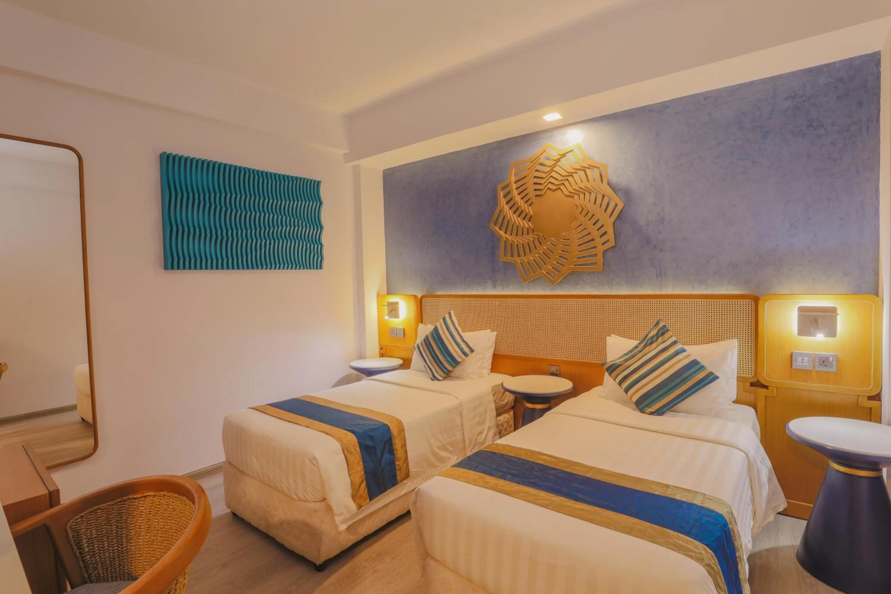 Bed in UMET Seaview Hotel with Free Airport Pick up and Drop T&C Apply