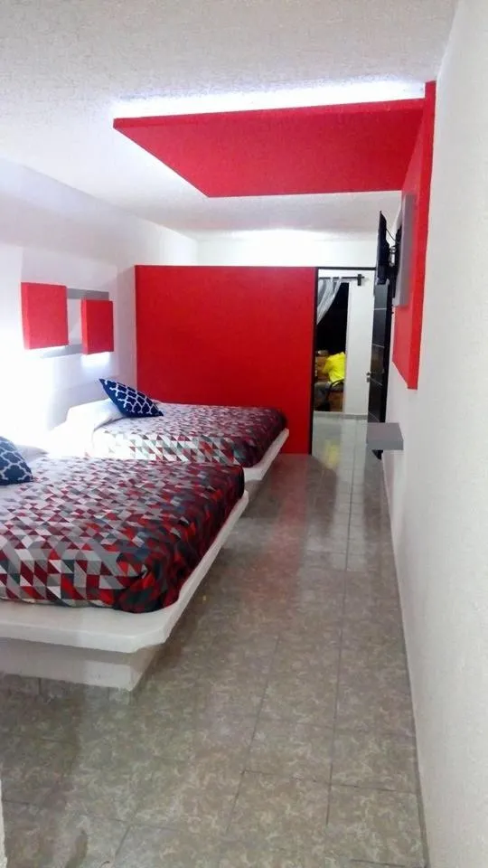 Bed in Hotel San Carlos Yautepec