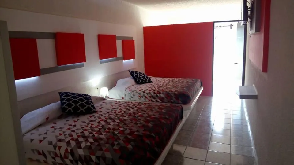 Bed in Hotel San Carlos Yautepec