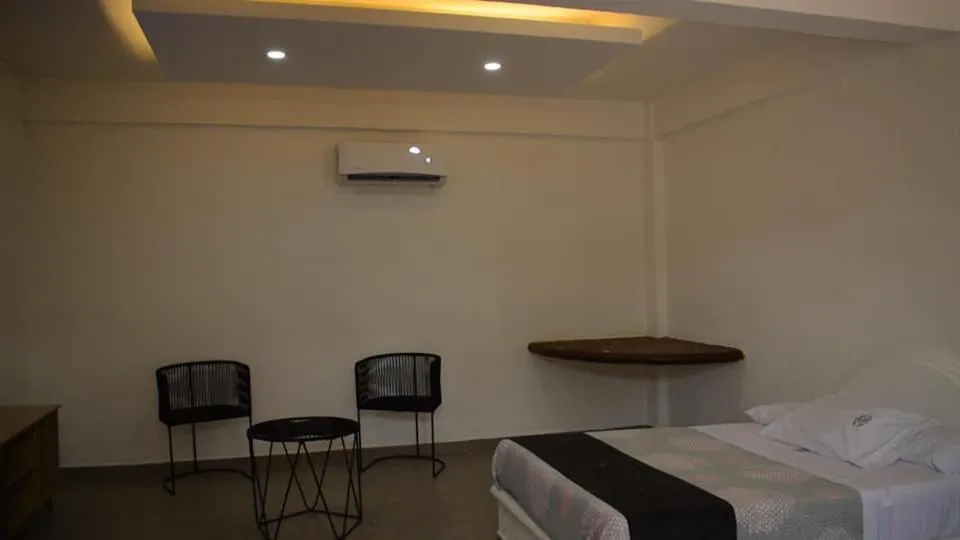 Bed in Hotel San Carlos Yautepec