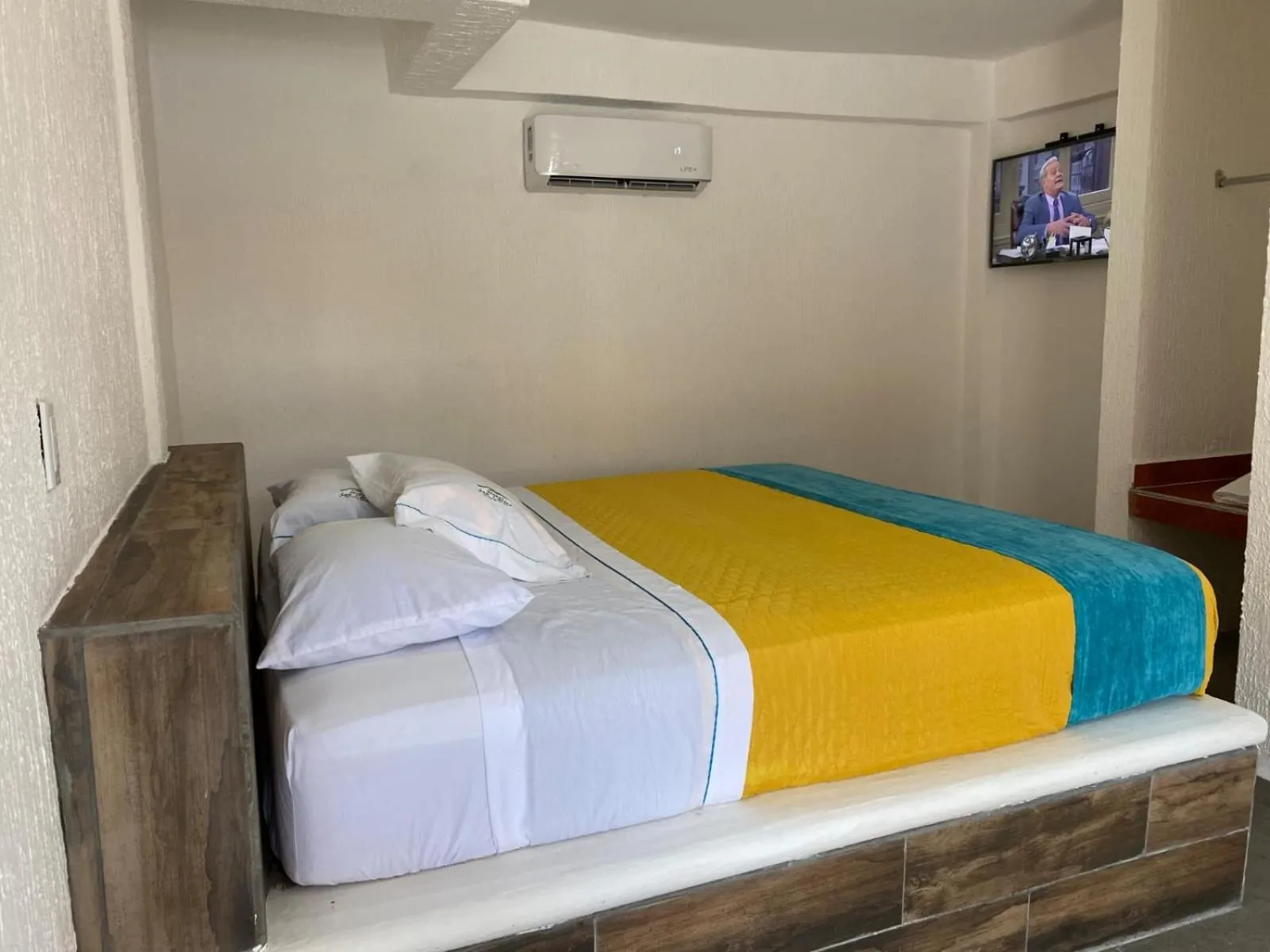 Bed in Hotel San Carlos Yautepec