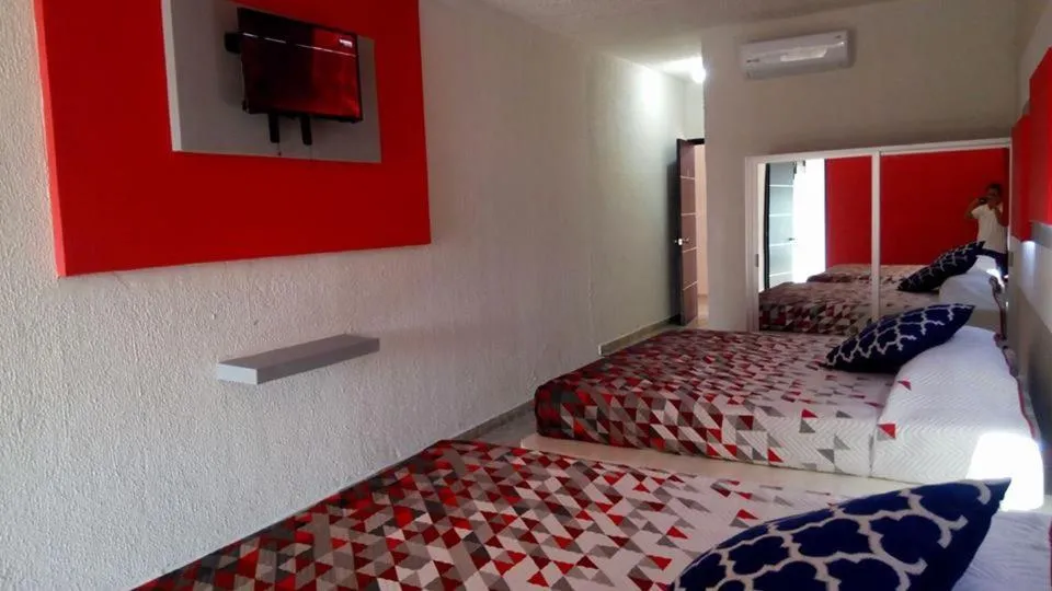 Bed in Hotel San Carlos Yautepec