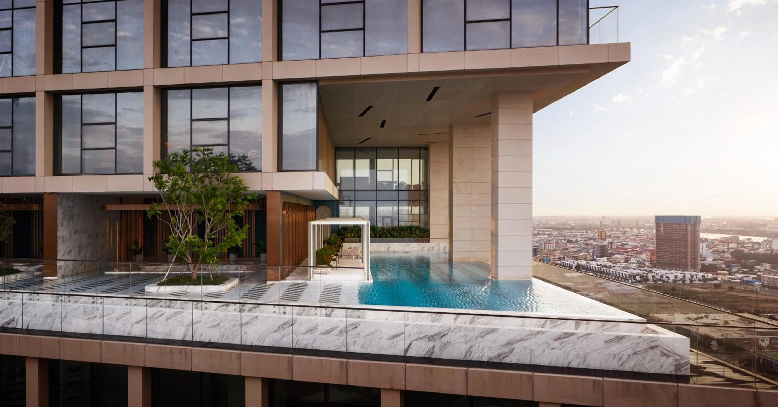 Swimming pool in Citadines Flatiron Phnom Penh