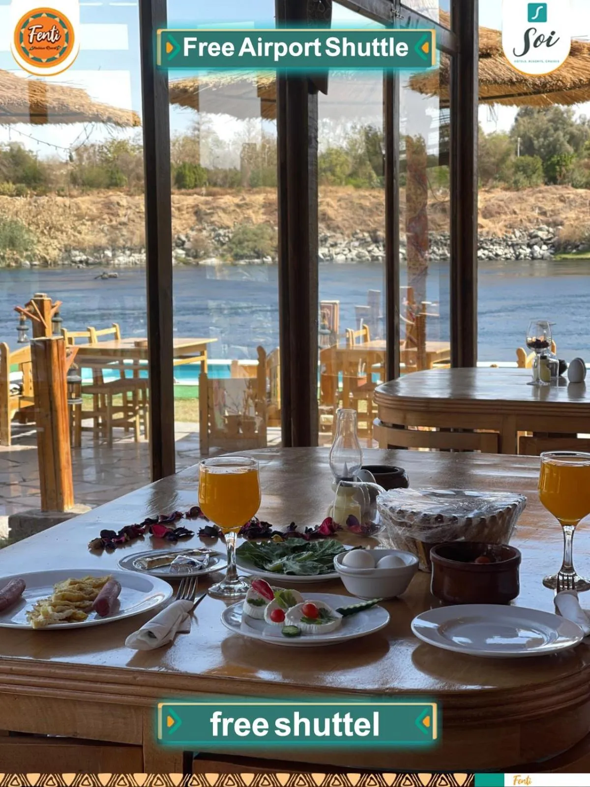 Food and drinks in Fenti Nubian Resort