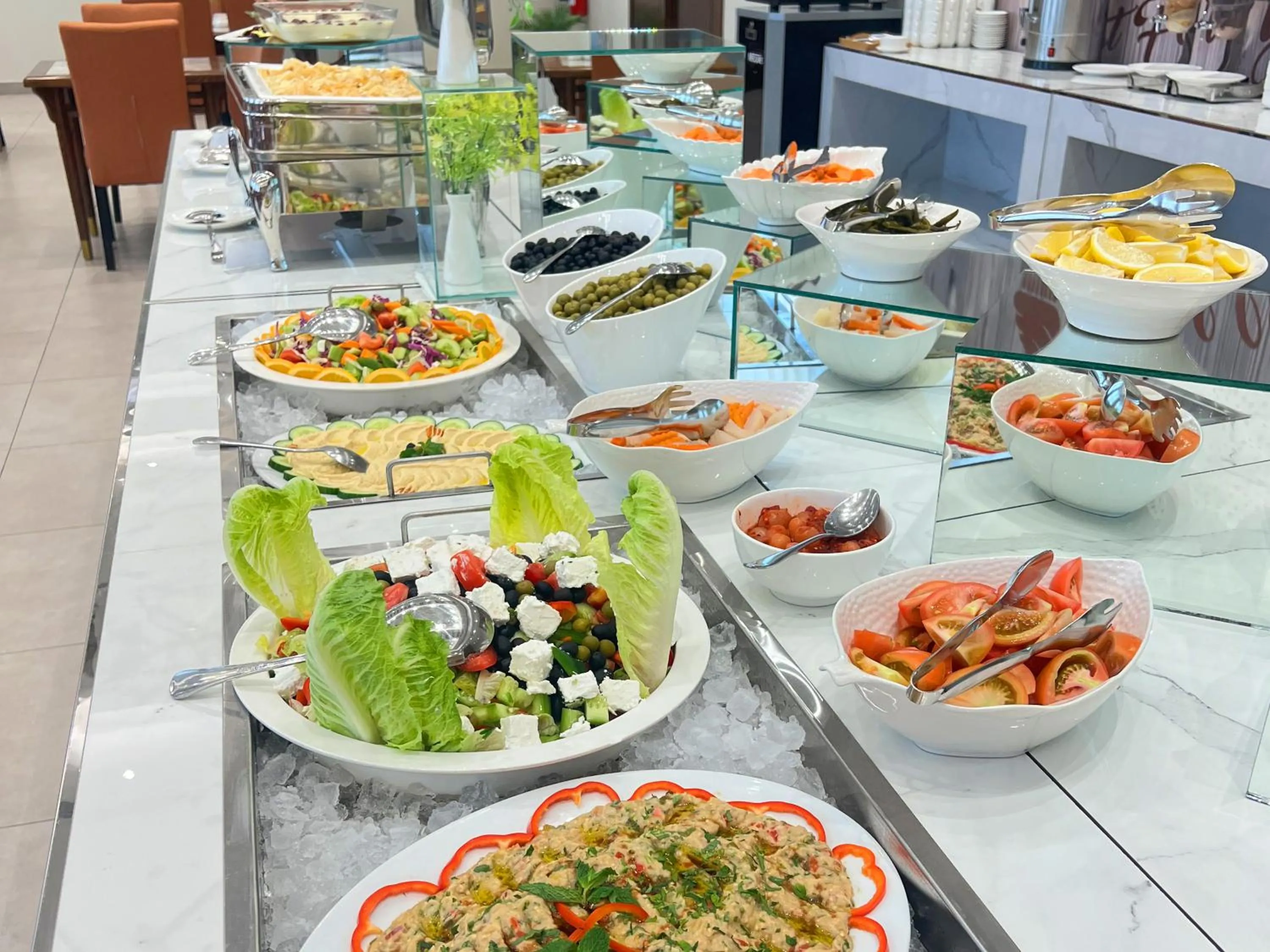 Buffet breakfast in ROZANA HOTEL