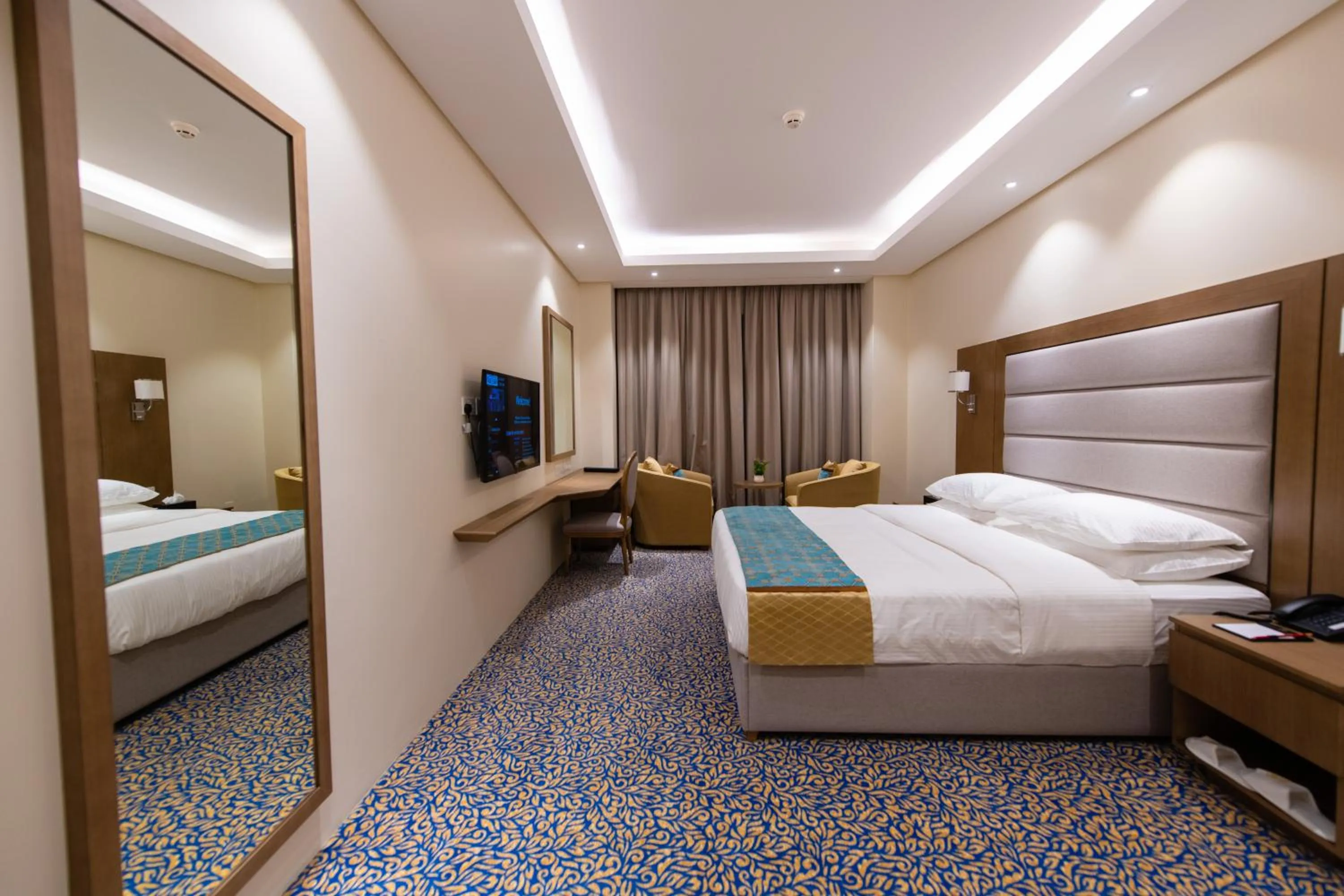 View (from property/room), Bed in ROZANA HOTEL