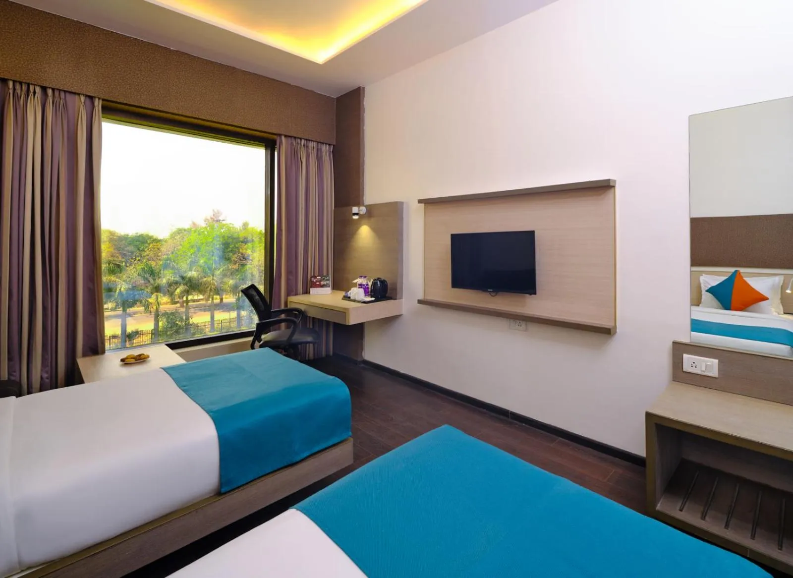 Property building, Bed in Pride Biznotel Manjusar Vadodara Near Sokhda Lake