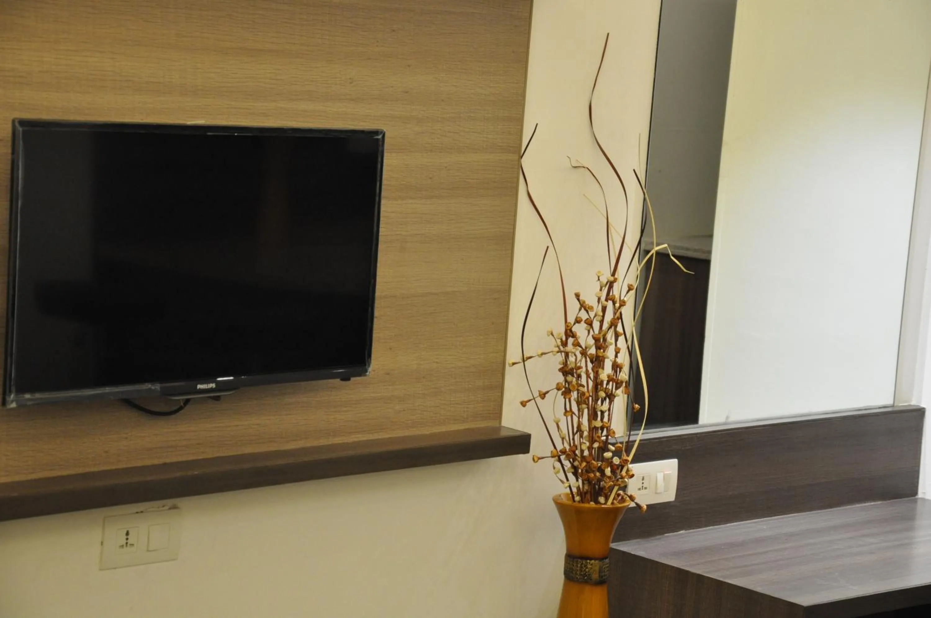 TV and multimedia in Pride Biznotel Manjusar Vadodara Near Sokhda Lake